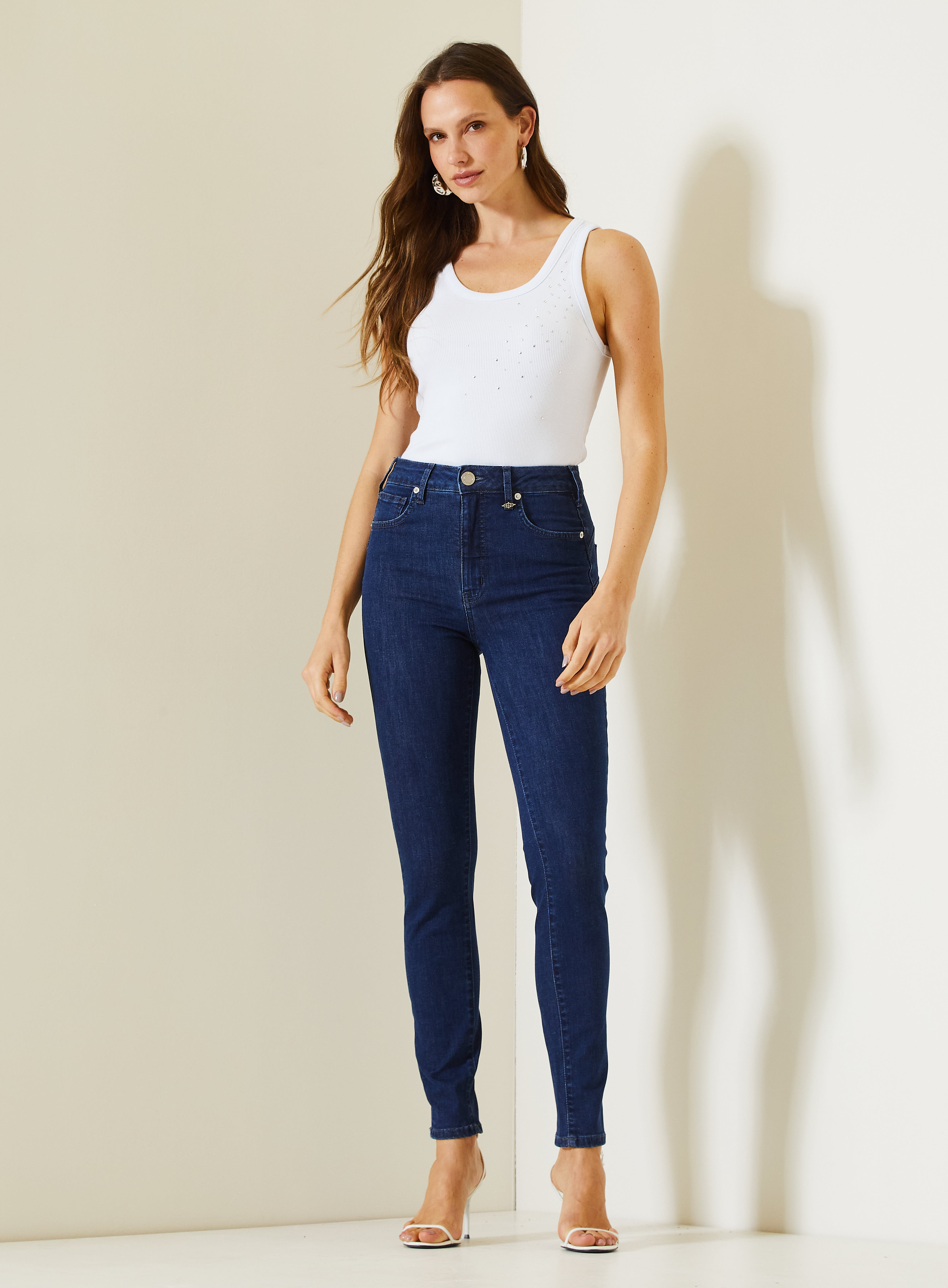CALÇA JEANS GRACIANE SKINNY 38 INDIGO