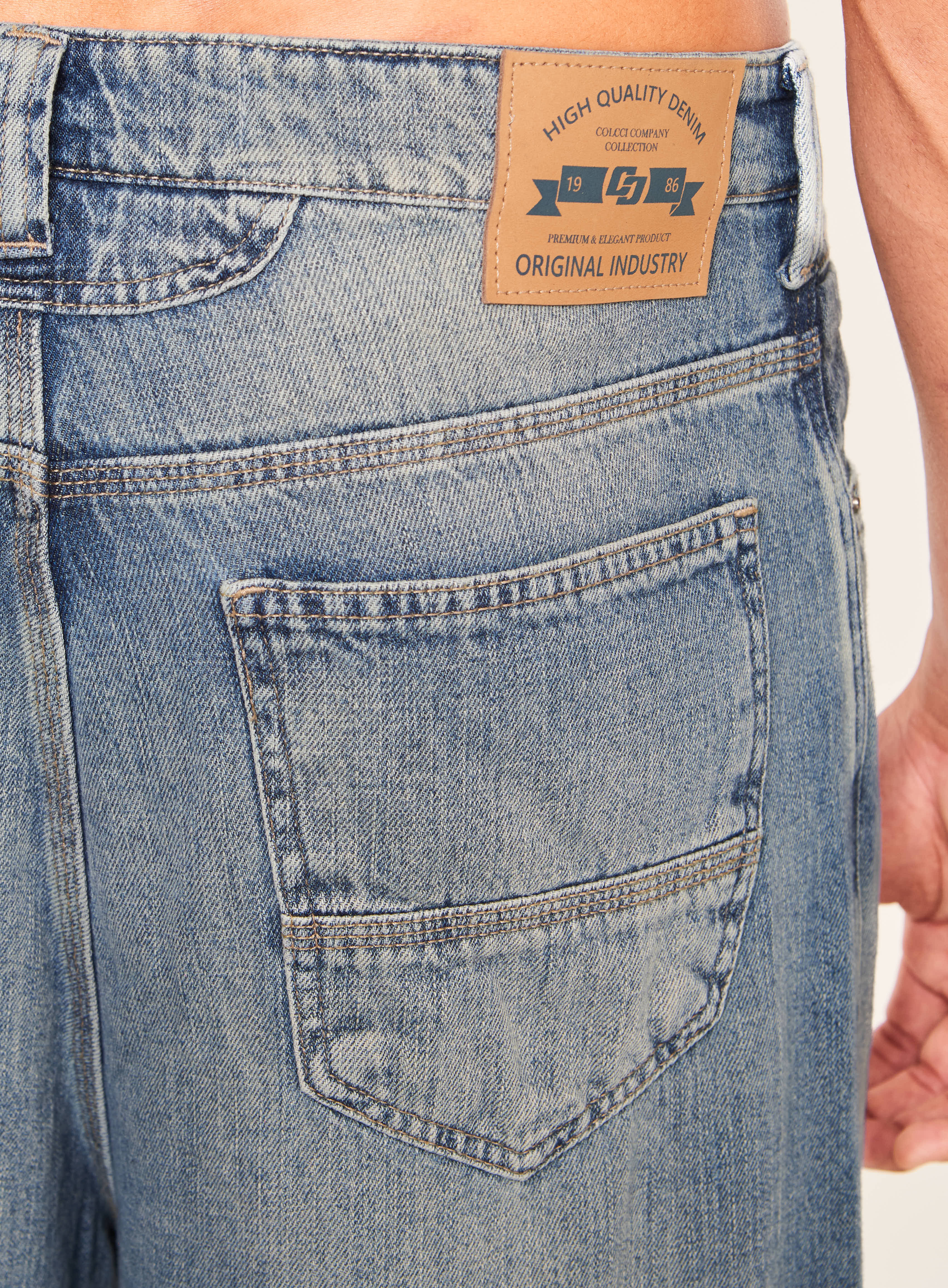 CALÇA JEANS SUPER BAGGY 38 INDIGO