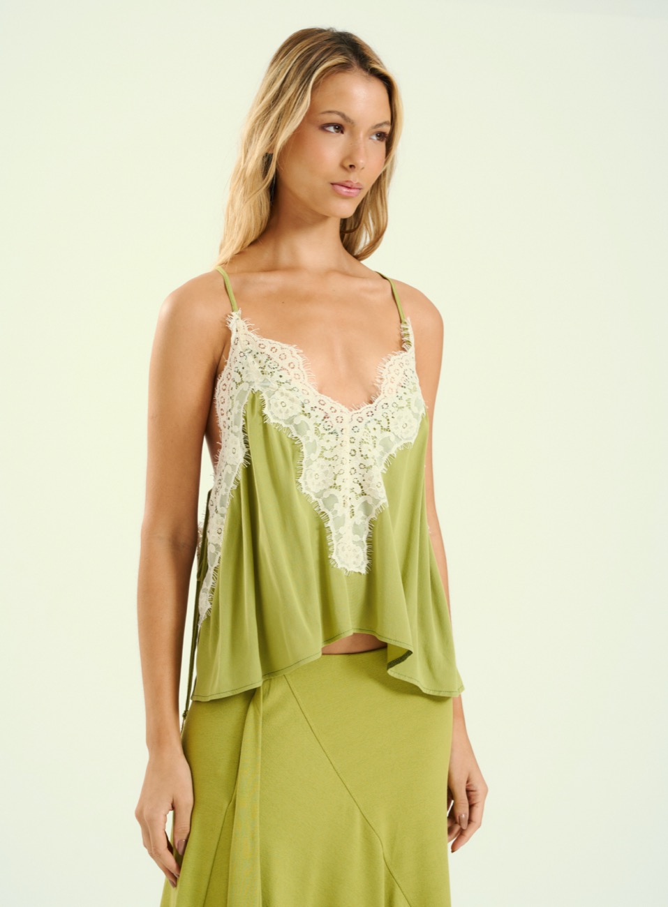 BLUSA OPEN GG VERDE LEMON GRA