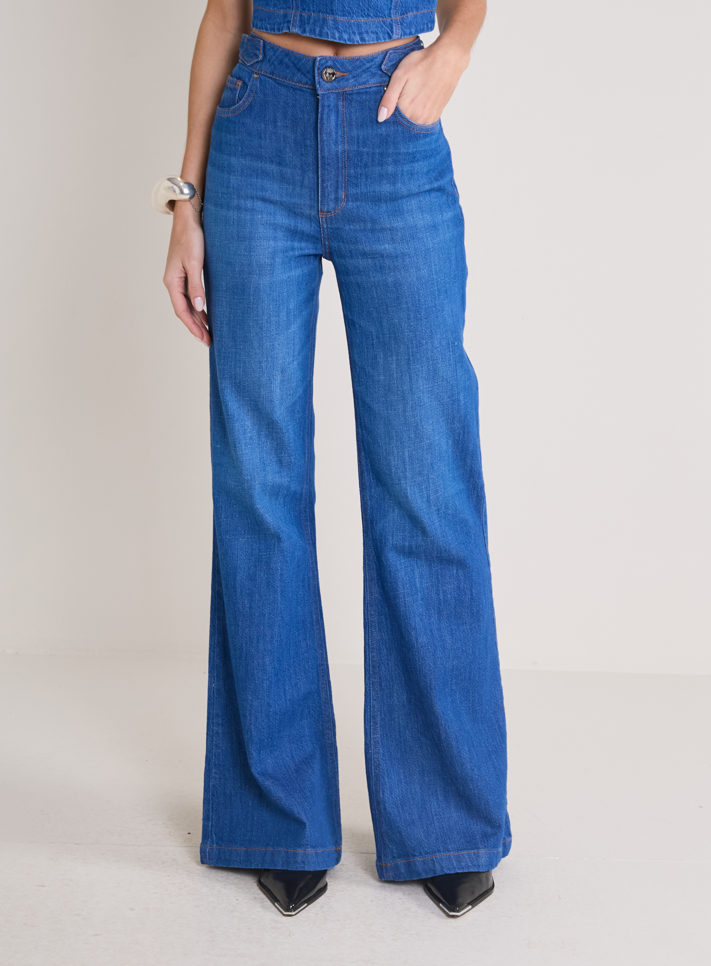 CALÇA JEANS LOUISE 40 INDIGO