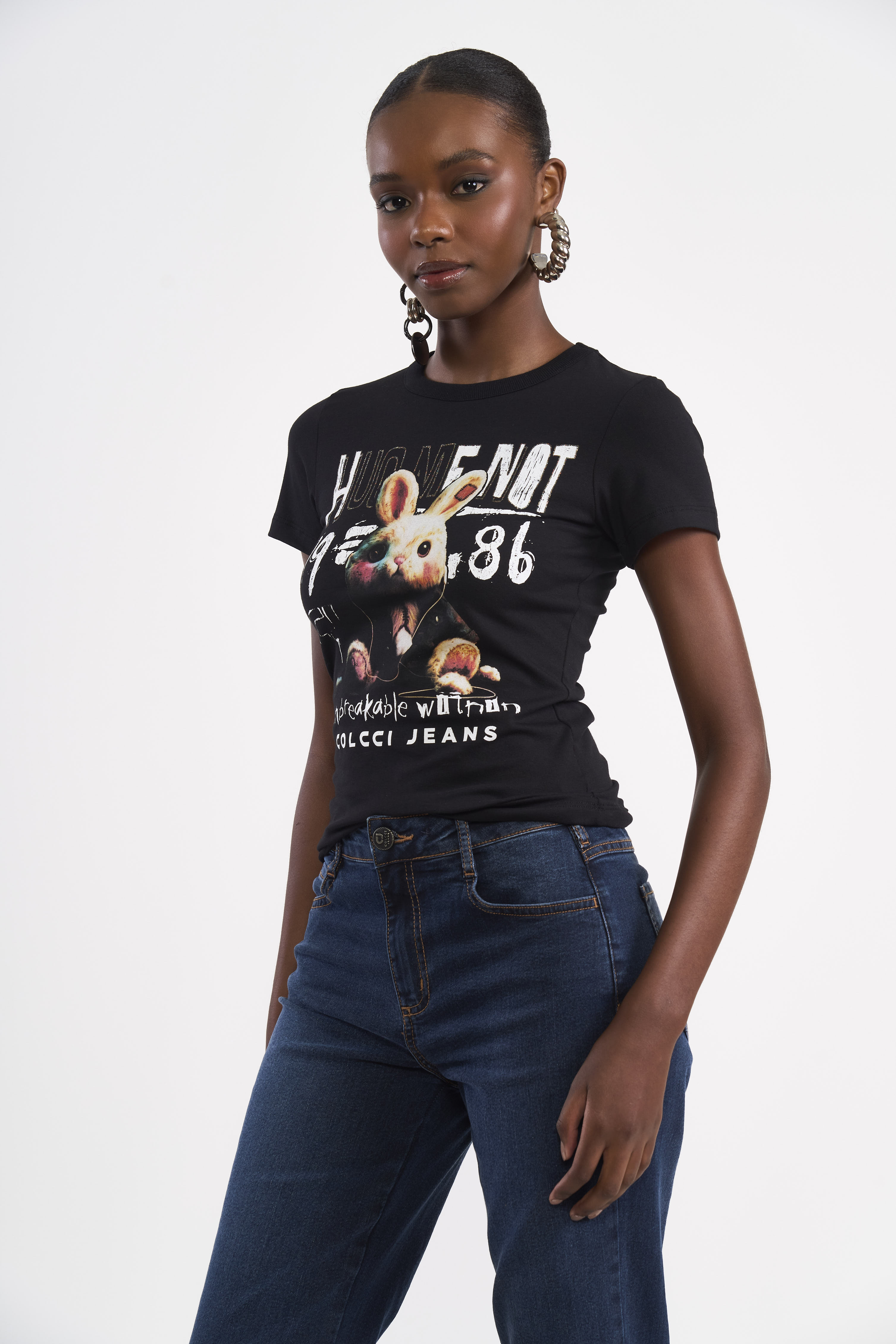 CAMISETA ESTAMPADA P PRETO
