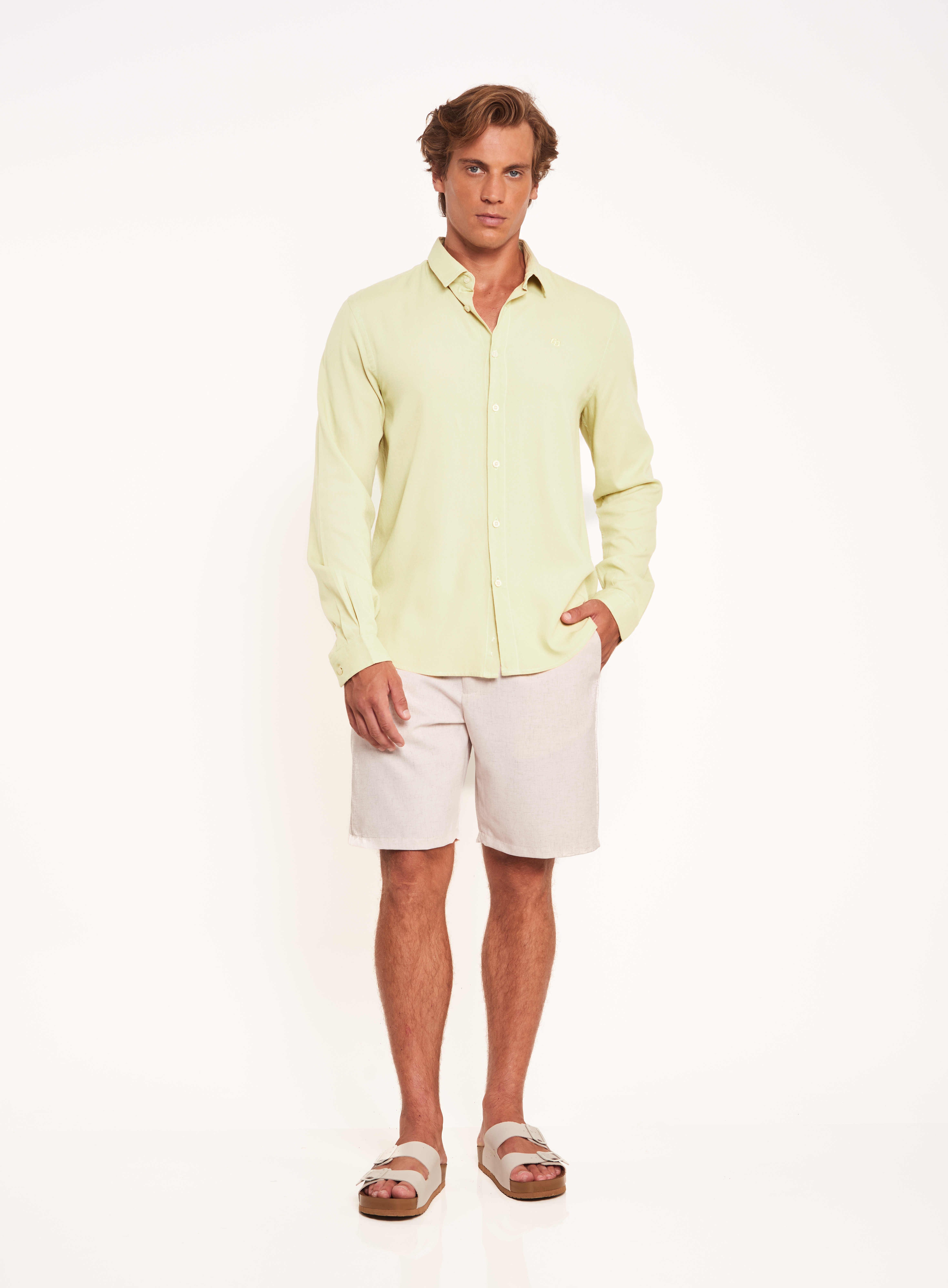 BERMUDA COLCCI G BEGE/MARROM