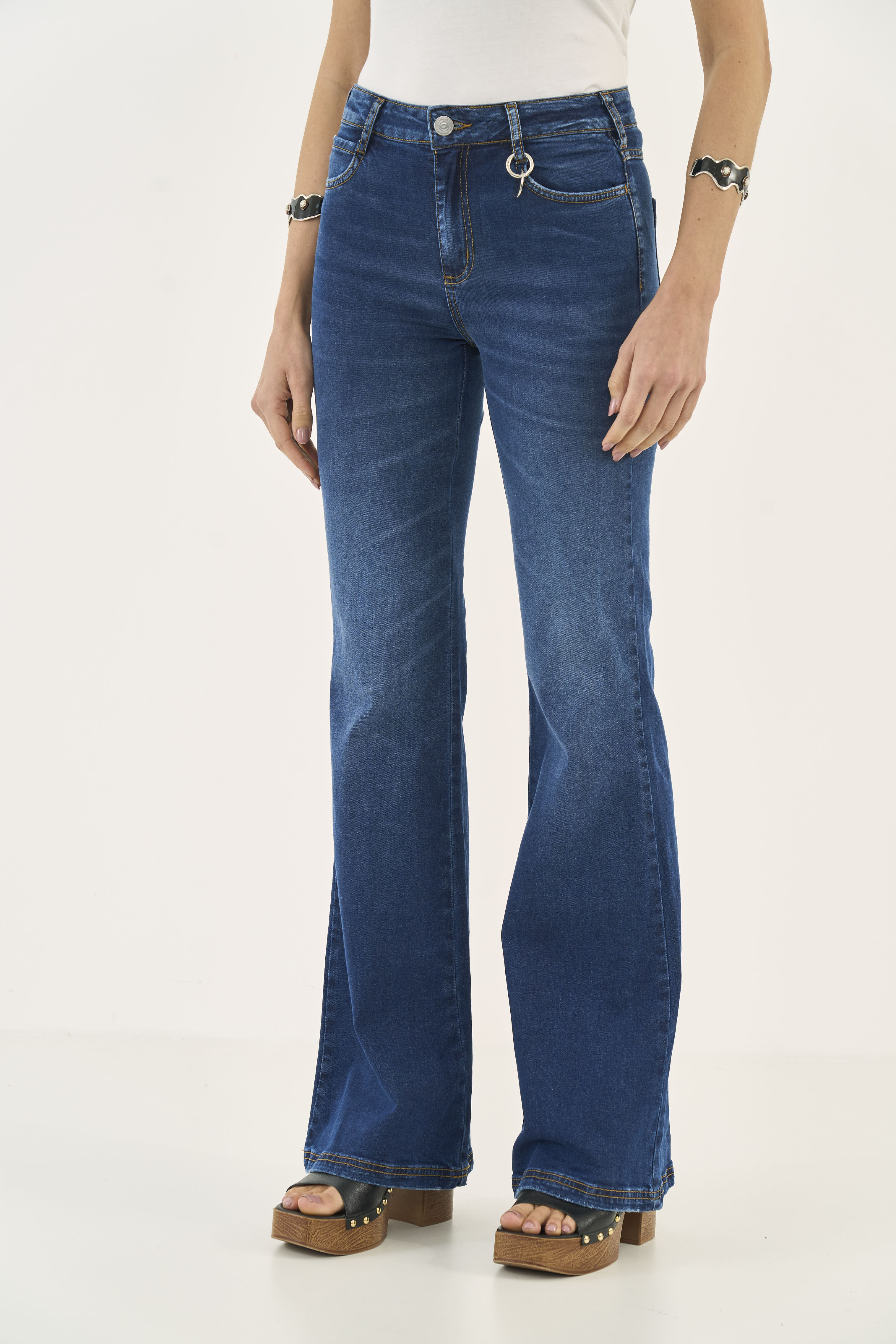 CALÇA JEANS NOVA YORK FLARE 34 INDIGO