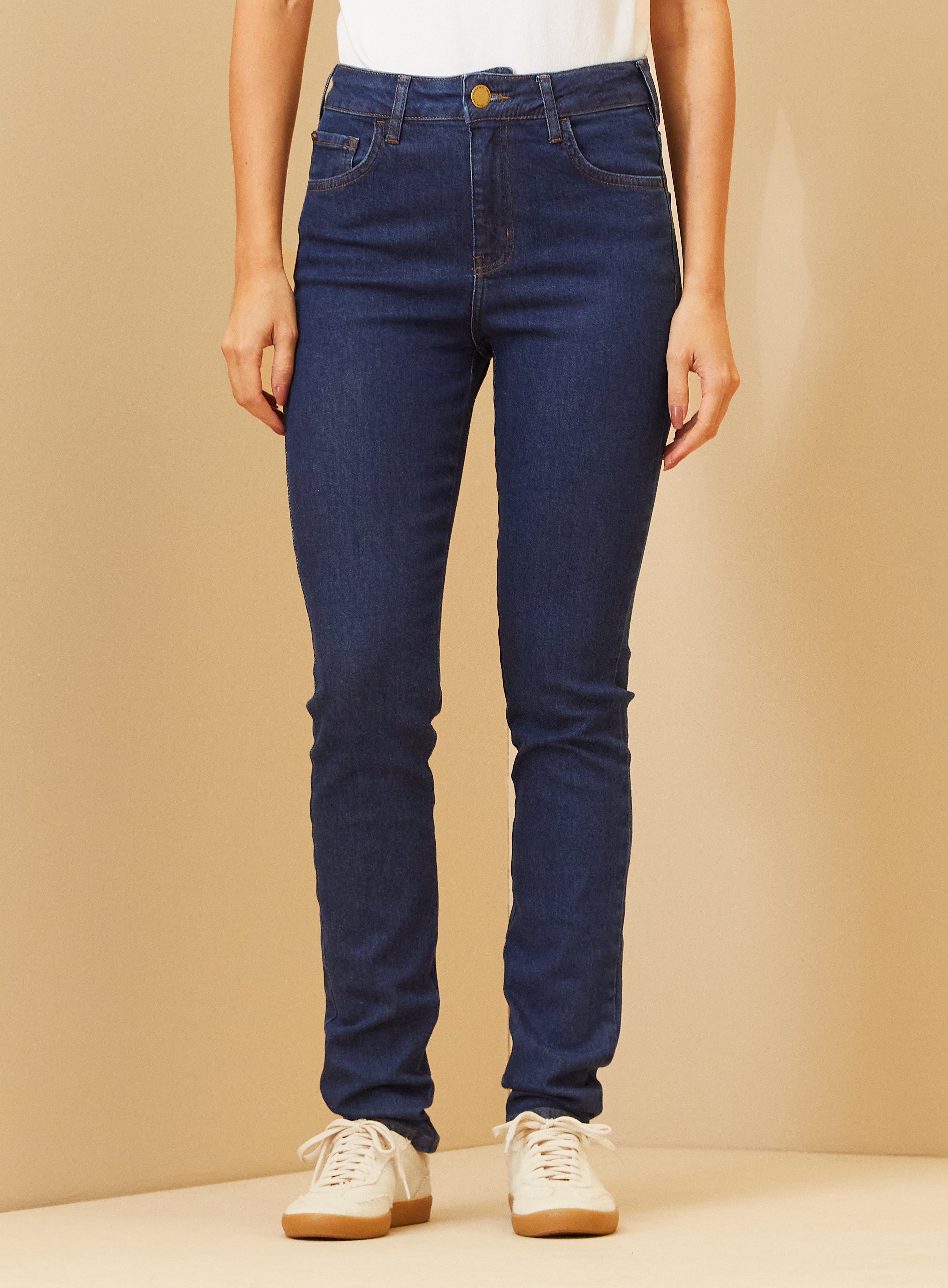 CALÇA JEANS MICHELE SKINNY 38 INDIGO