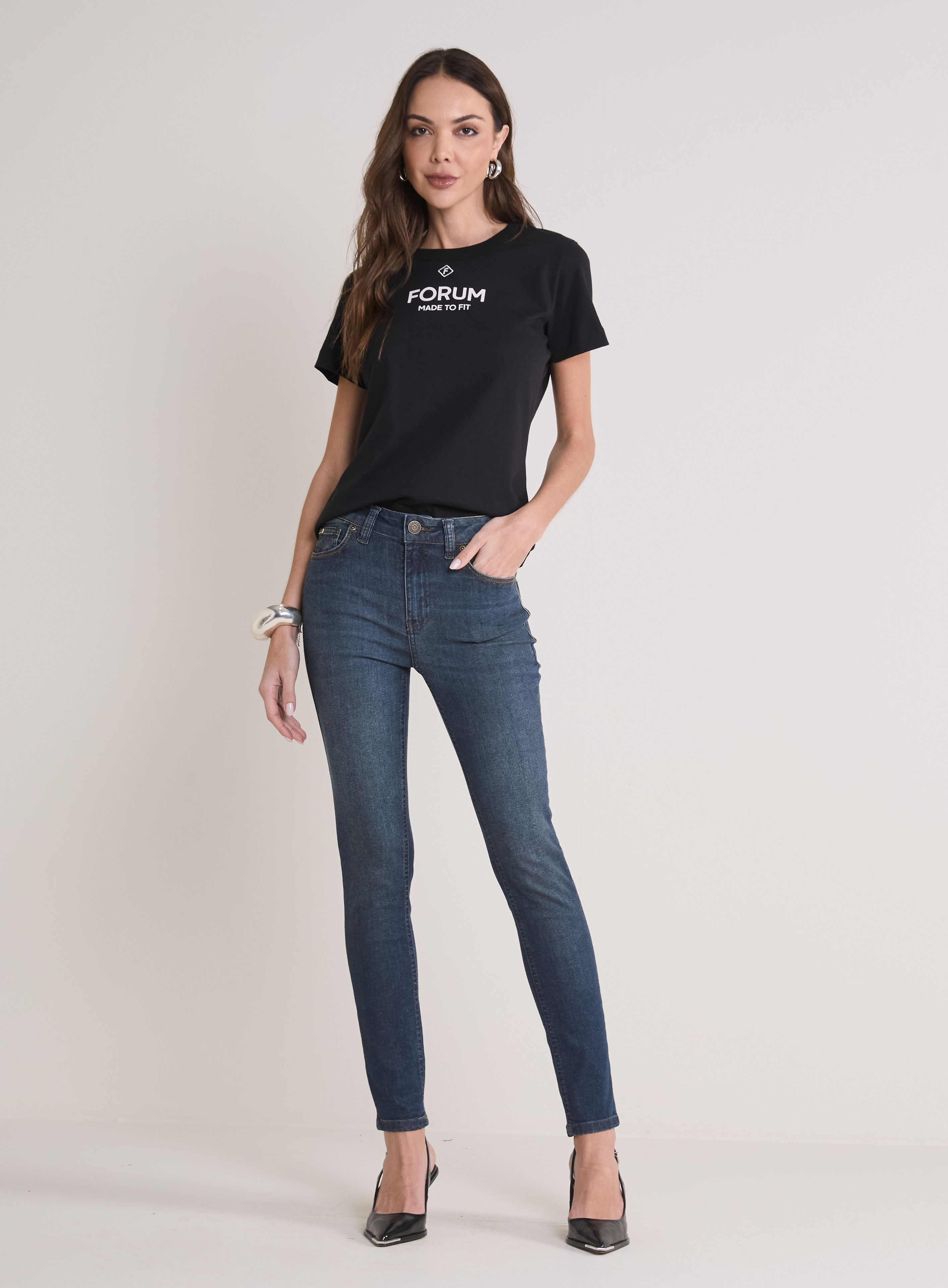 CALÇA JEANS MARISA 2 CIGARRETE 38 INDIGO