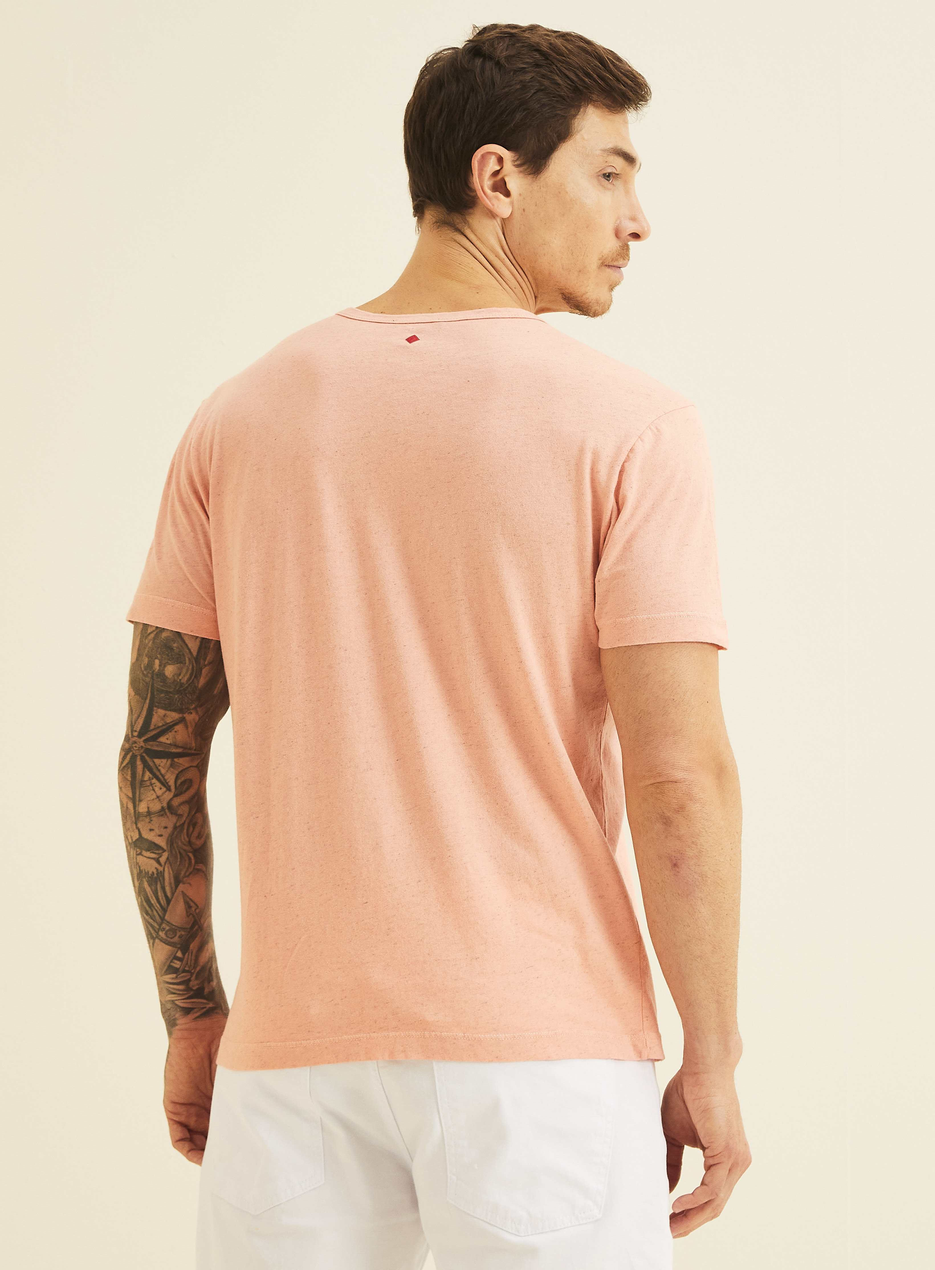 CAMISETA LINHO G ROSA