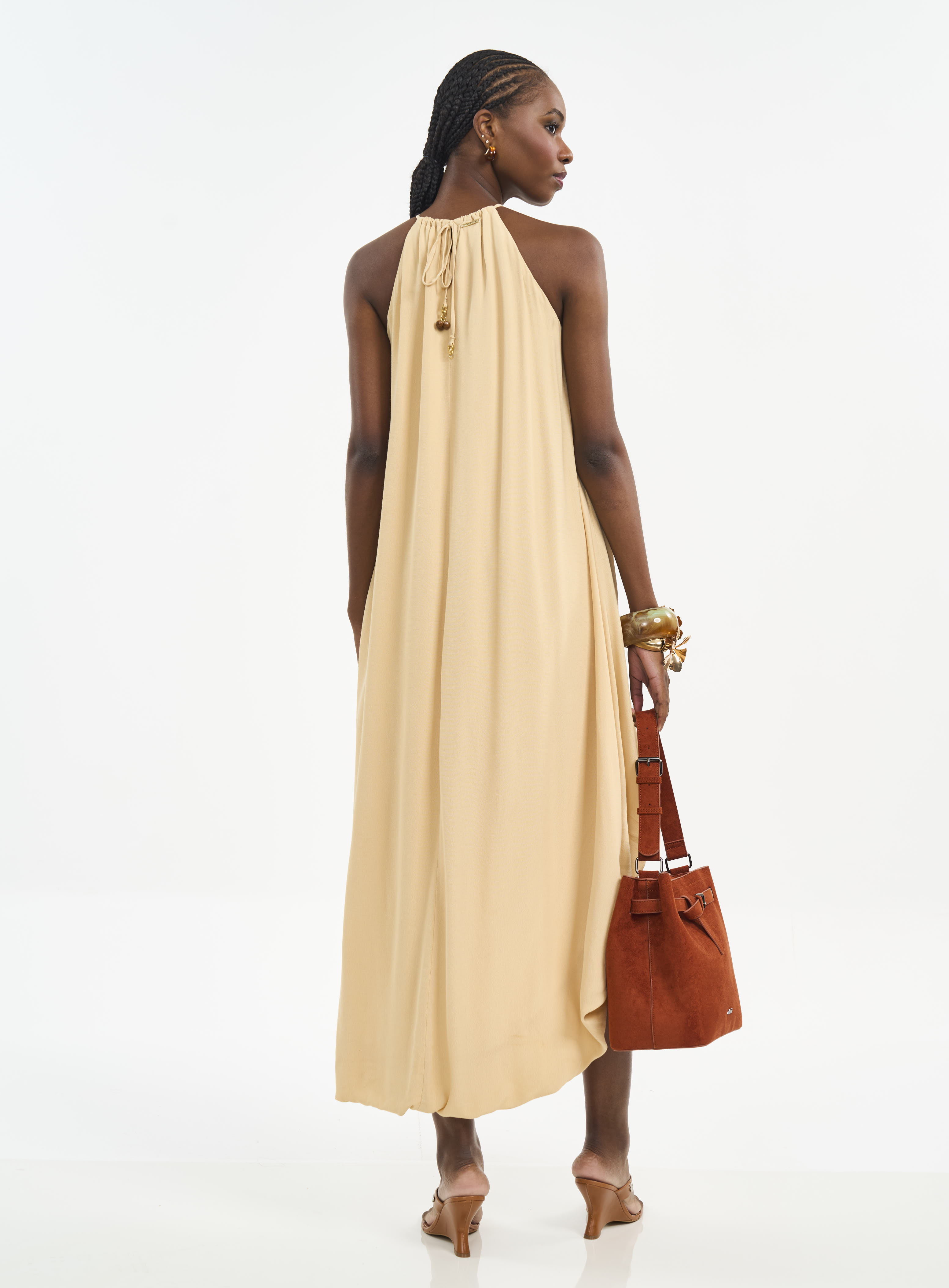 VESTIDO COLCCI M BEGE BIENTO