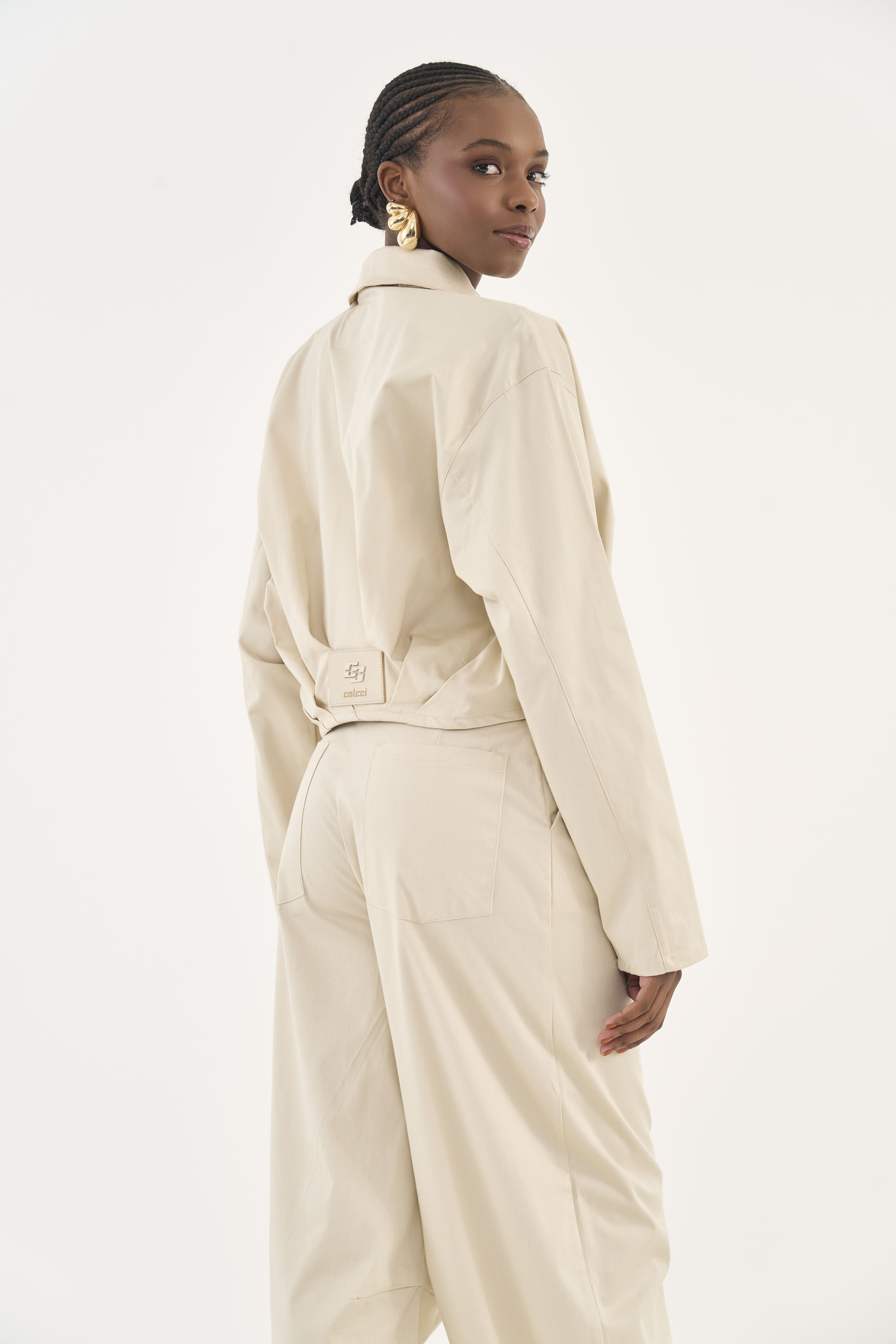 JAQUETA COLCCI G BEGE TAUPE