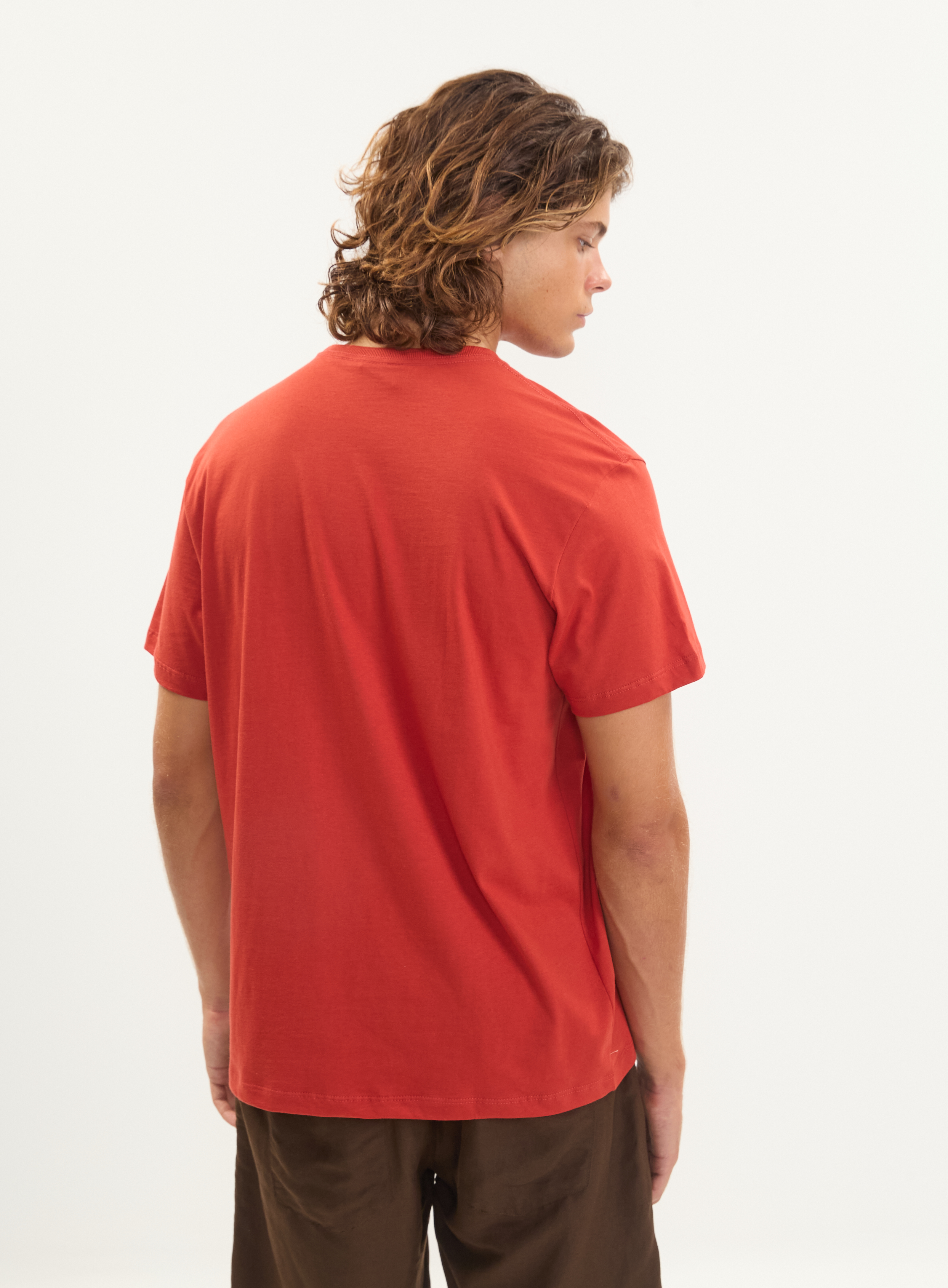 CAMISETA COM BOLSO GG VERMELHO BORDALESA
