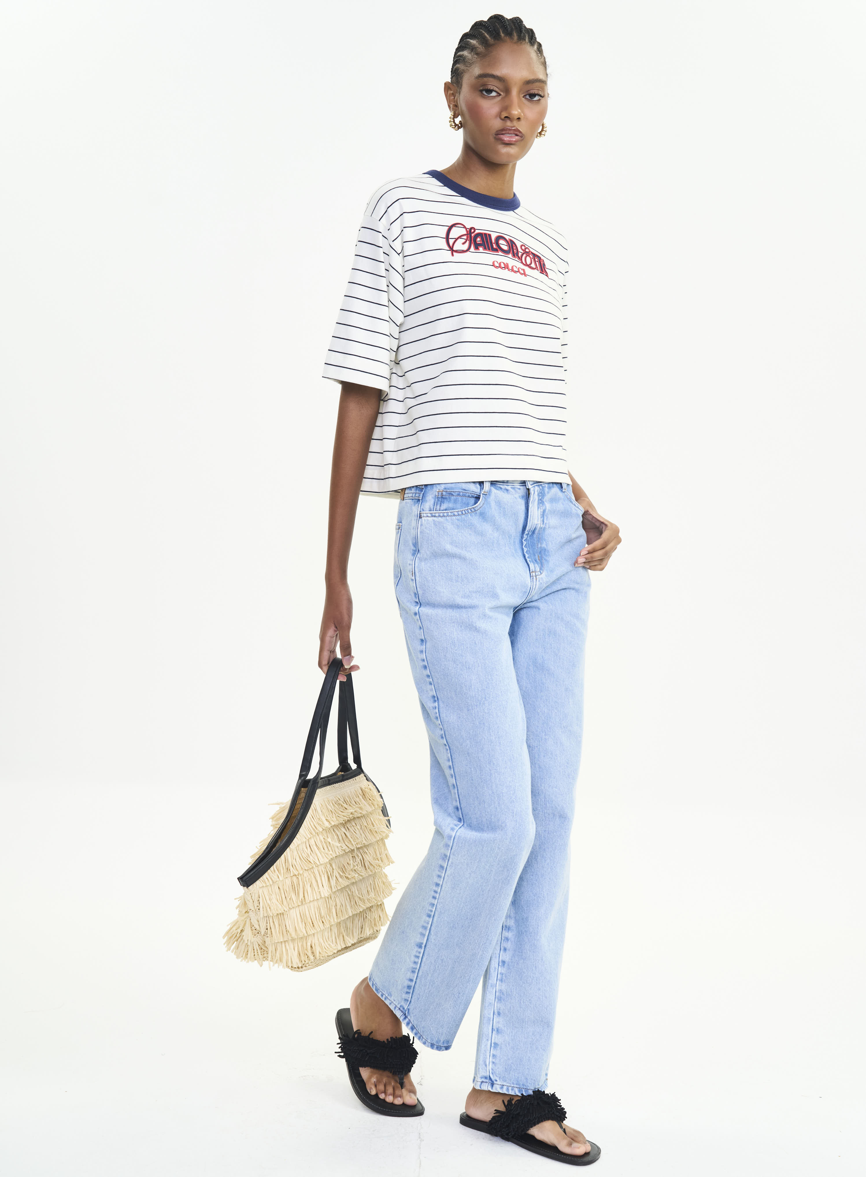 CALÇA JEANS LEONI LOW 34 INDIGO
