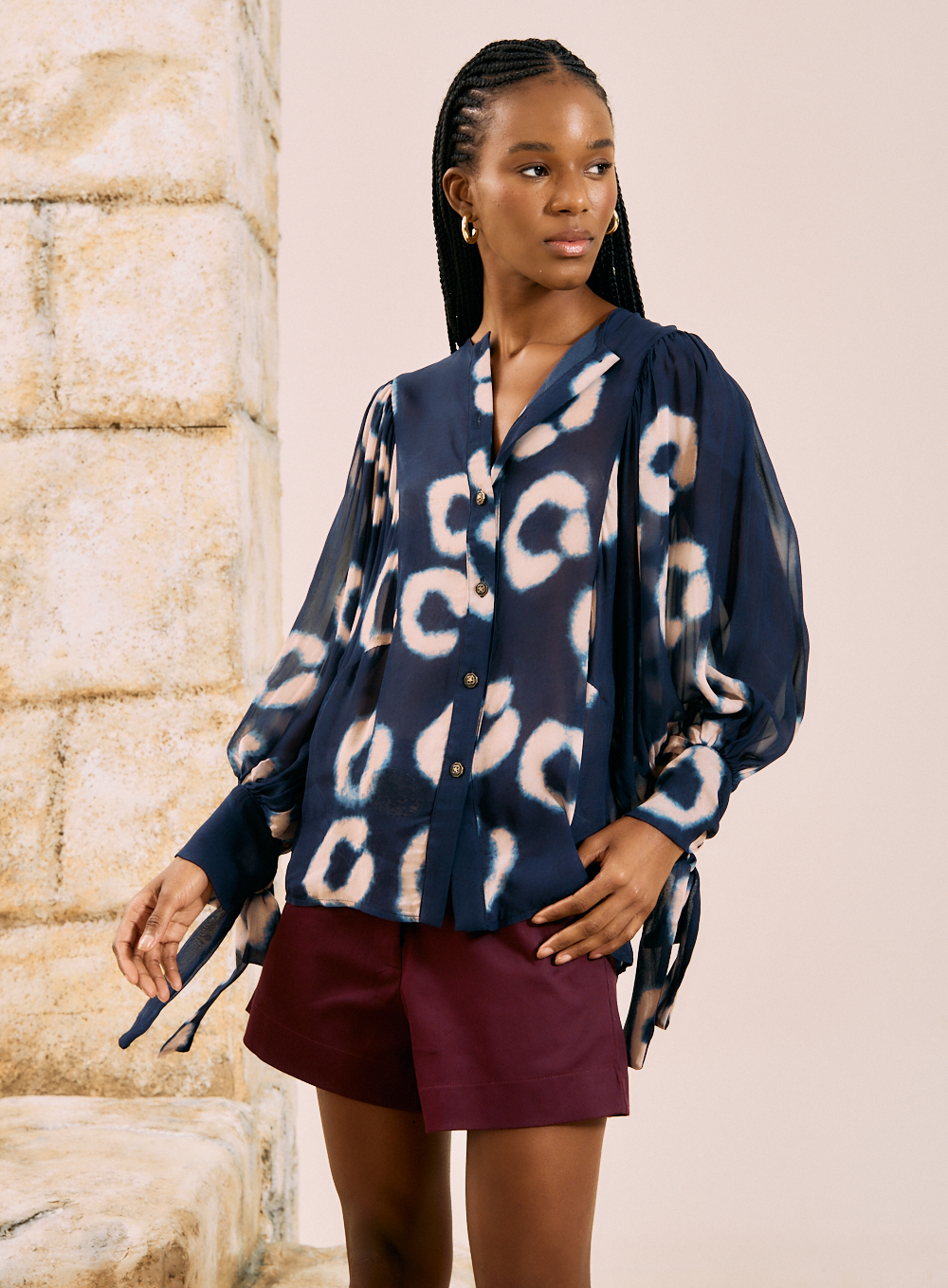 CAMISA ESTAMPADA G ABSTRA.LEOPARD