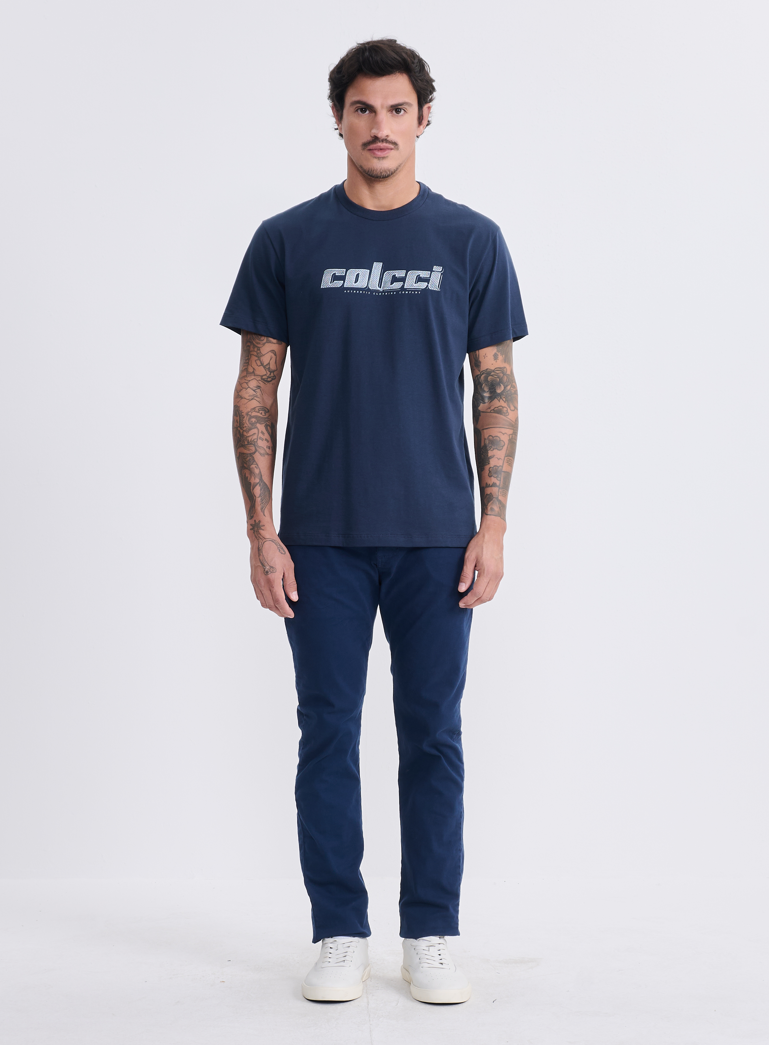 CALÇA SARJA FELIPE SKINNY 42 MARROM COFFE BEAN