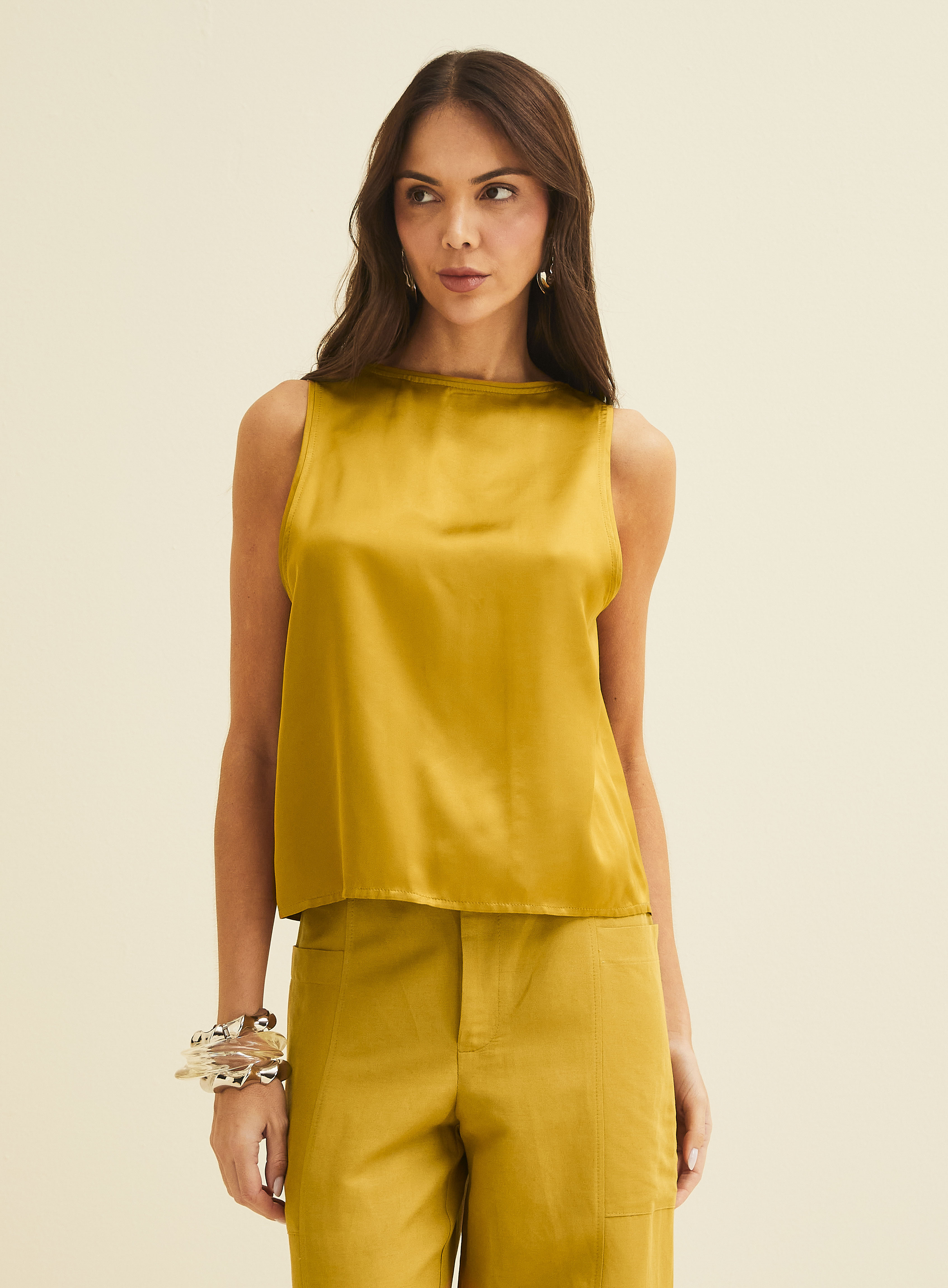 BLUSA FORUM G MARROM EBBELA