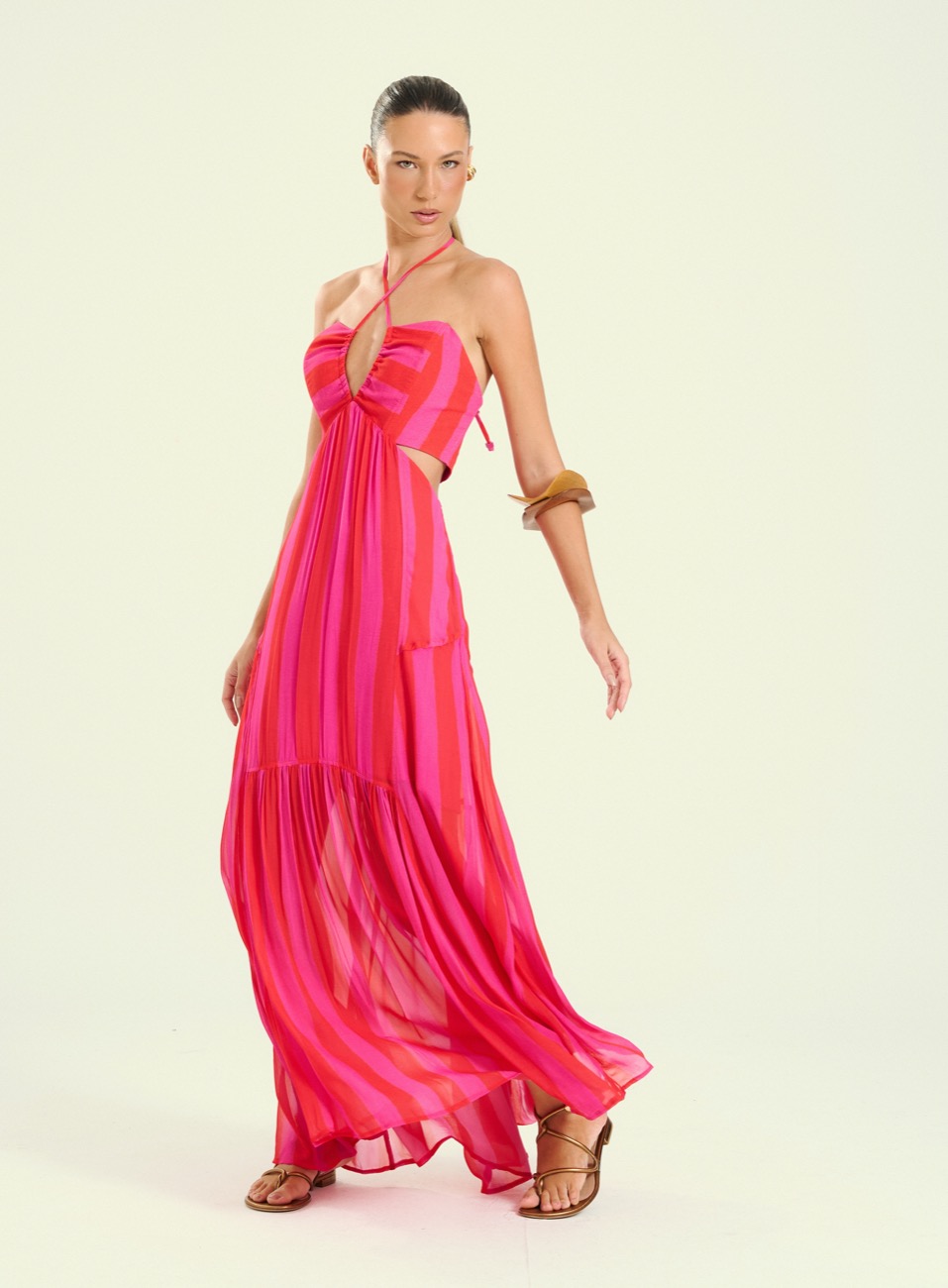 VESTIDO ESTAMPADO GG URBAN RED