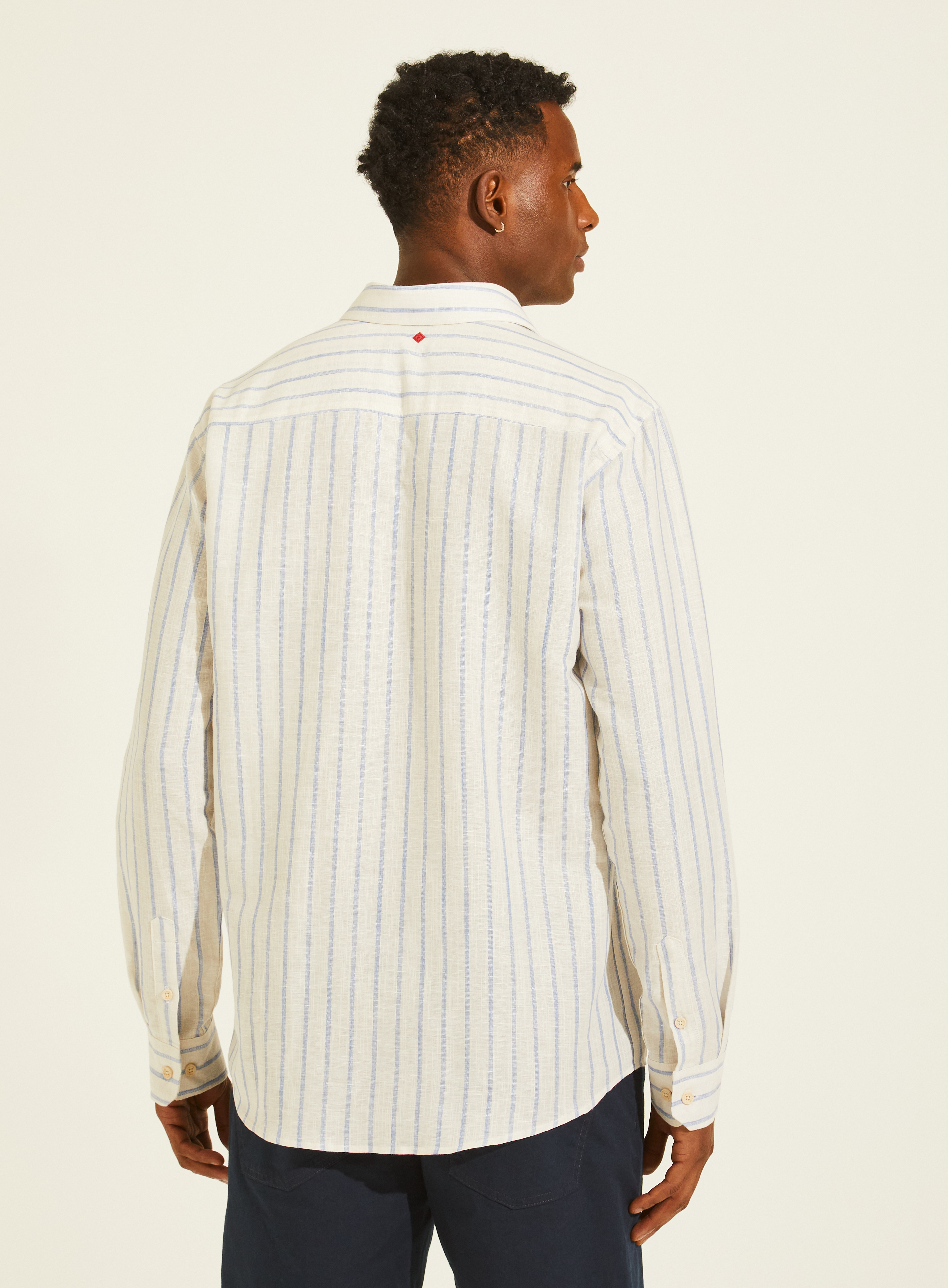 CAMISA LINHO LSTRADA RELAX GG LISTRADO