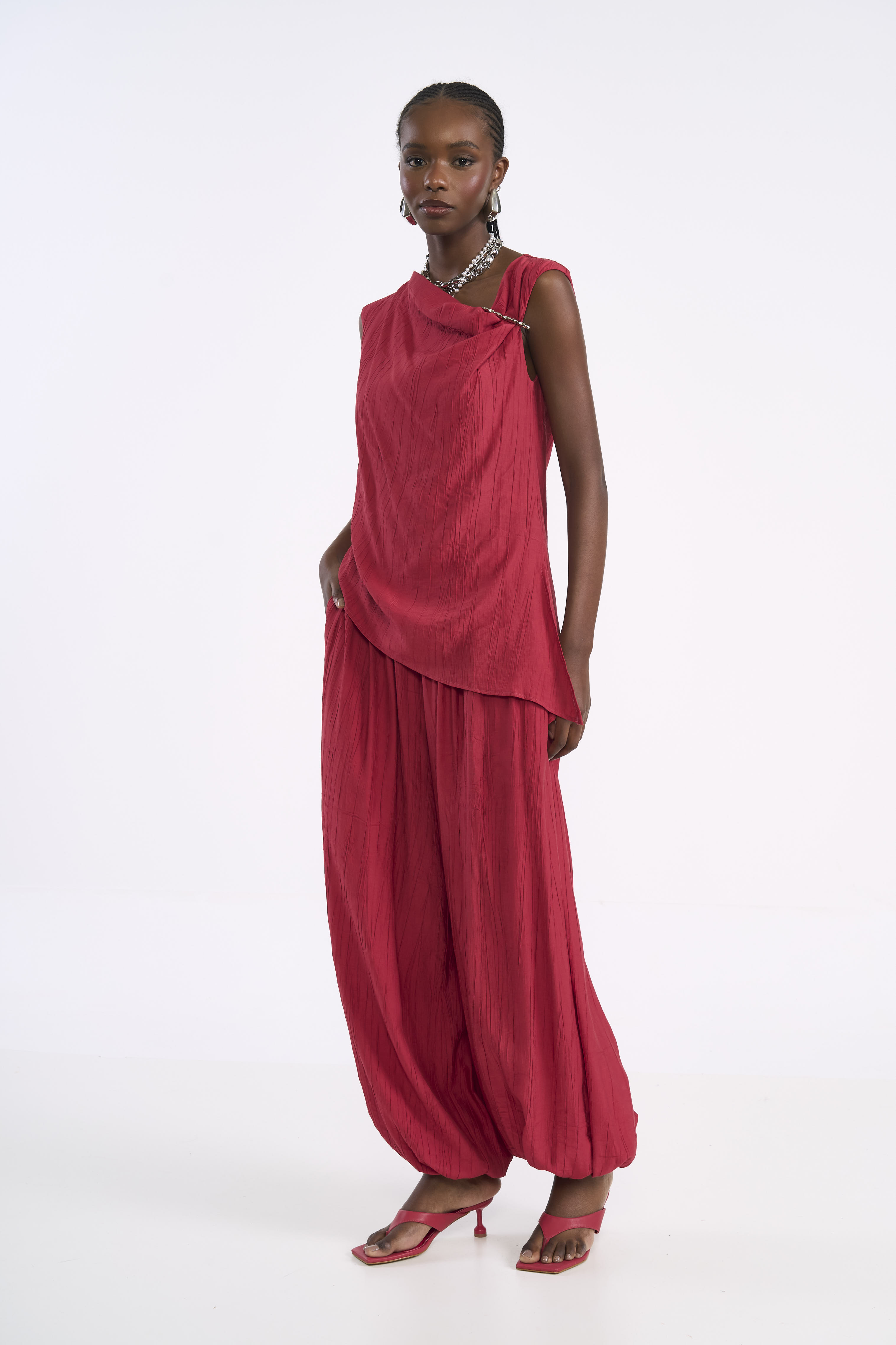 BLUSA COLCCI G VERMELHO LOVEZ