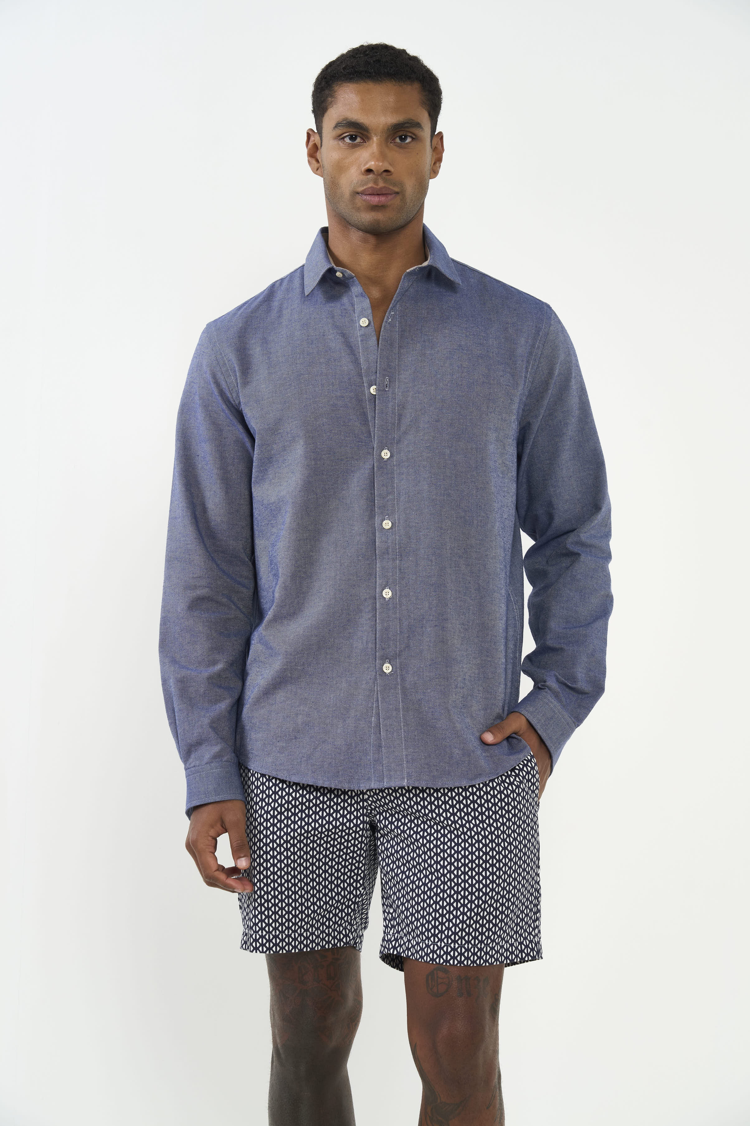 CAMISA RELAX 2 P AZUL DARKNESS