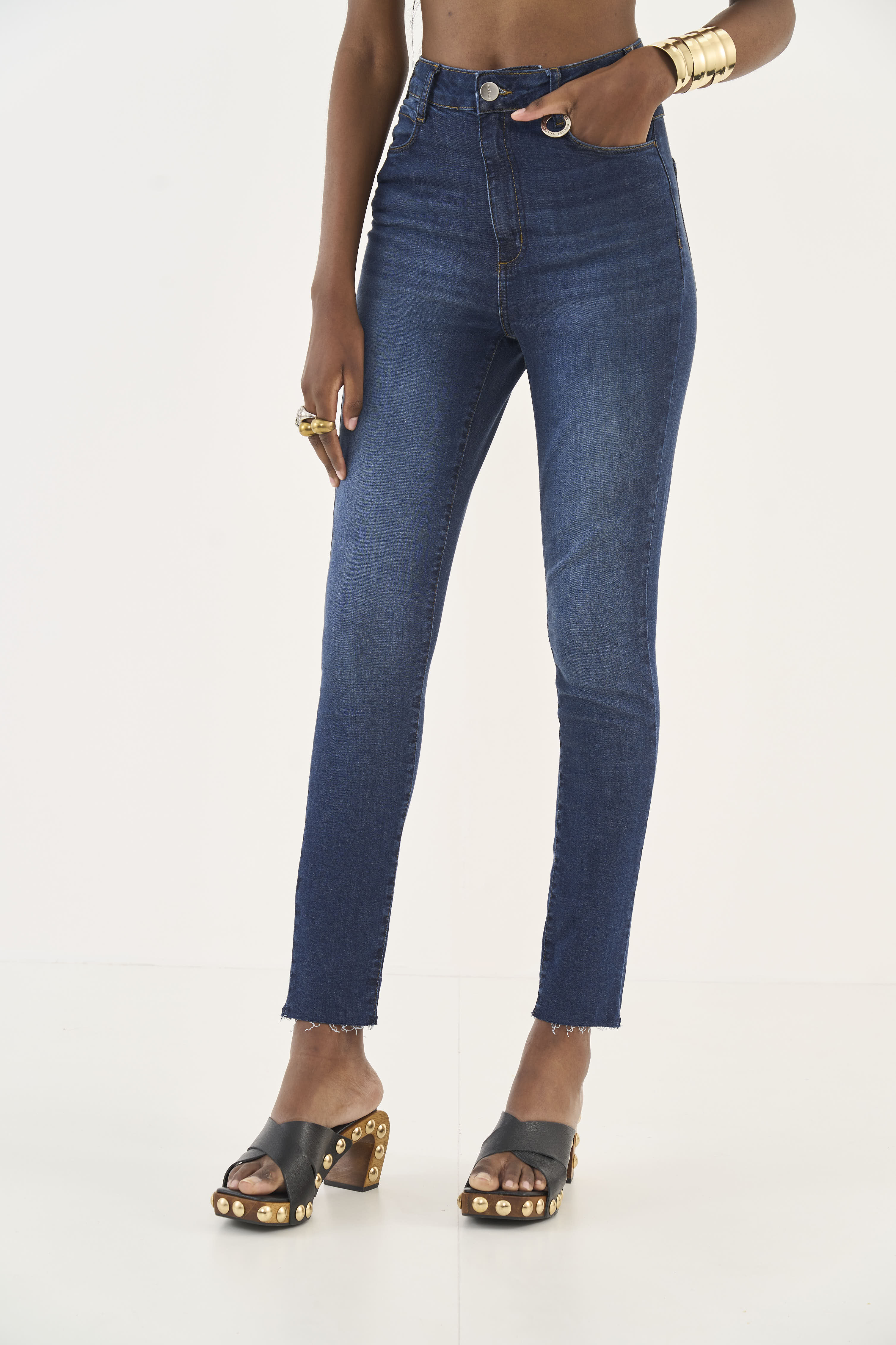 CALÇA JEANS BRUNA STRETCH 46 INDIGO