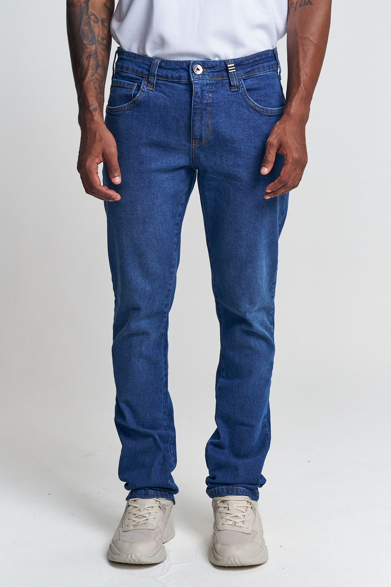 CALÇA JEANS GILSON SLIM 42 INDIGO