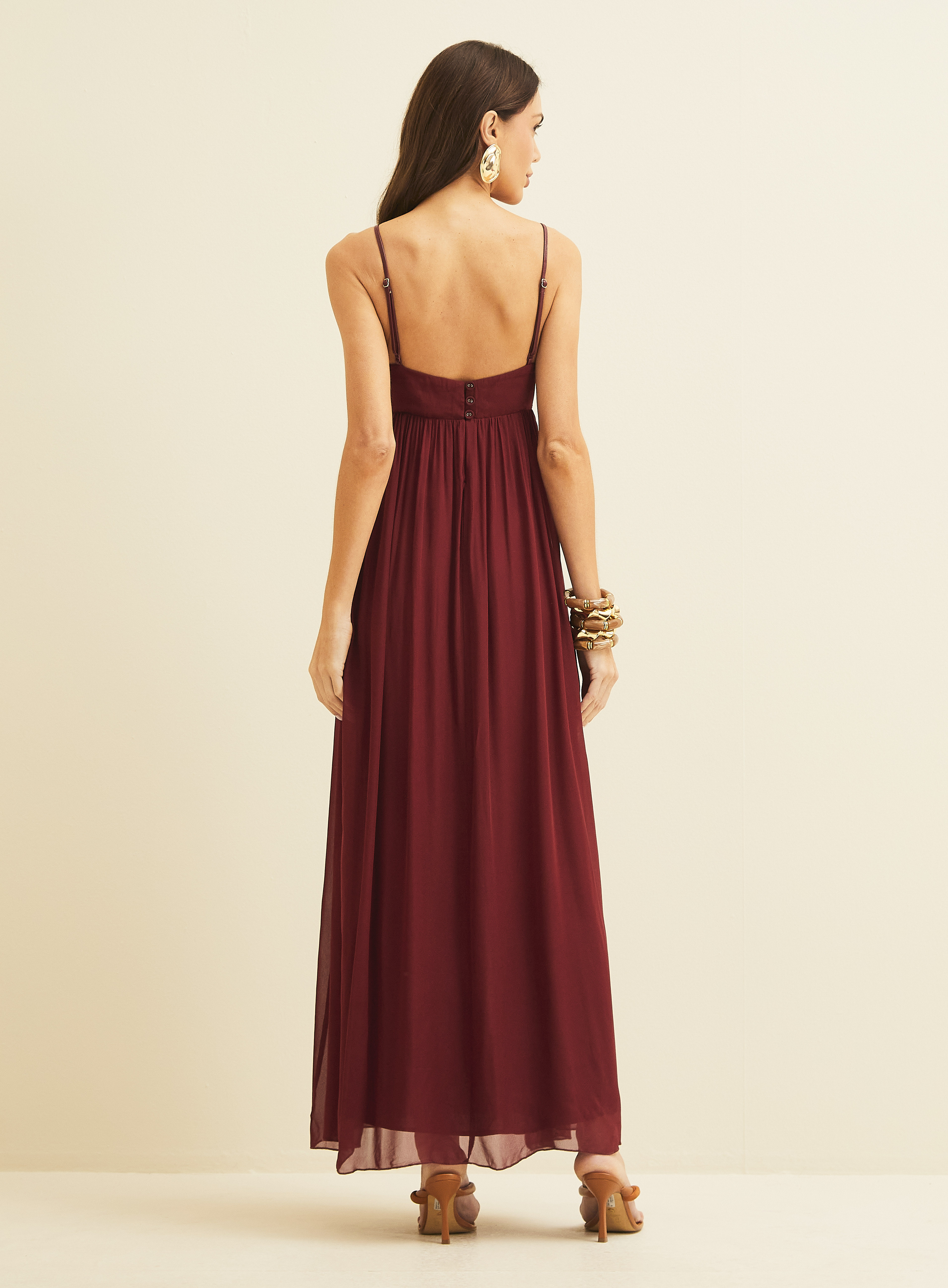 VESTIDO FORUM M BORDO GIA