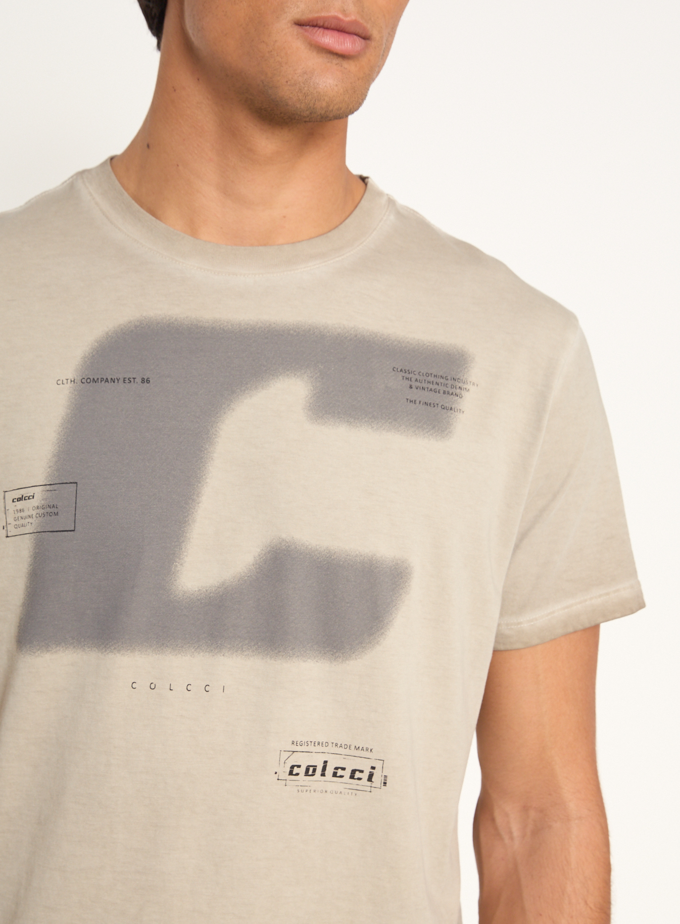 CAMISETA COLCCI G BEGE BISQUET