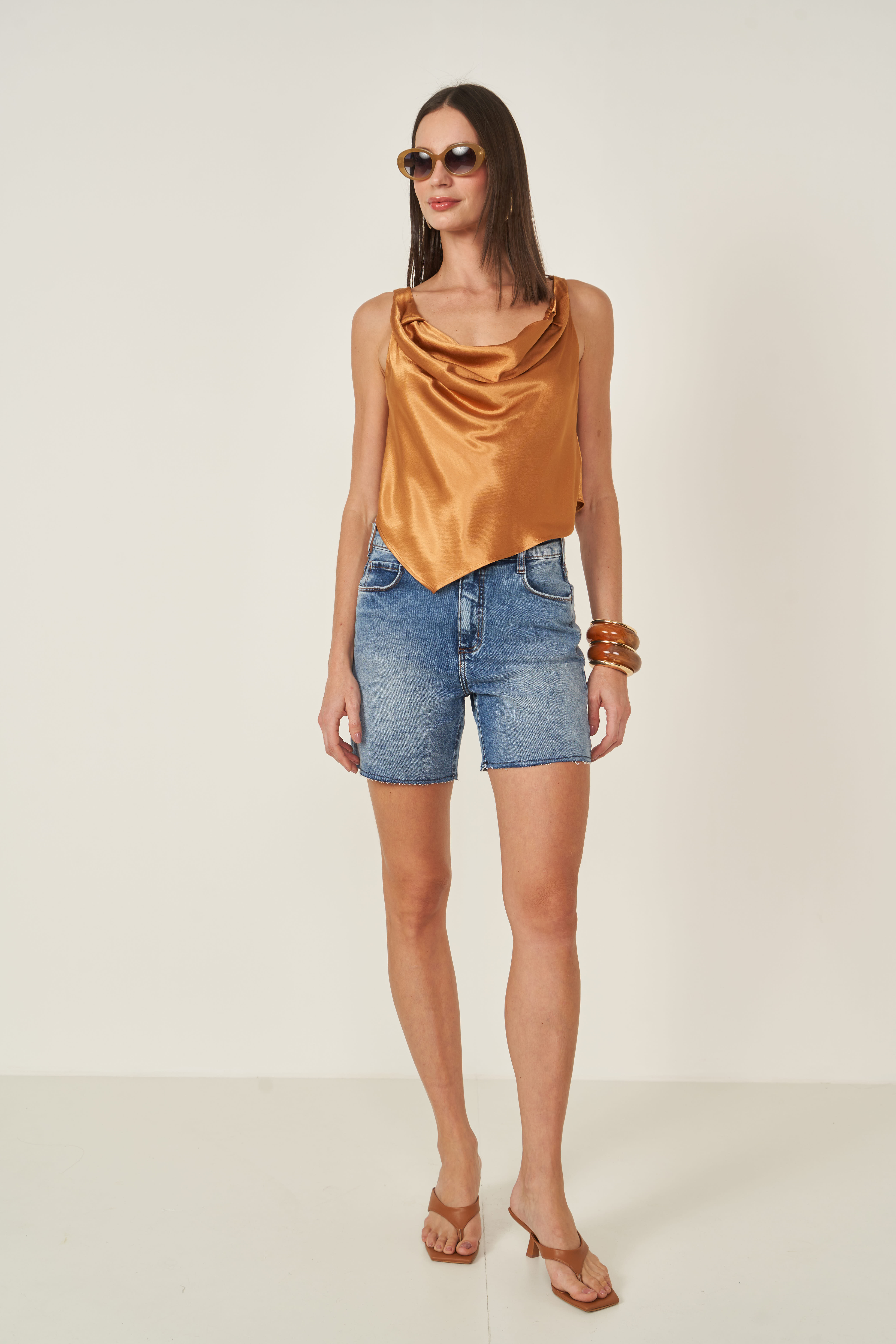BERMUDA JEANS JADE 36 INDIGO