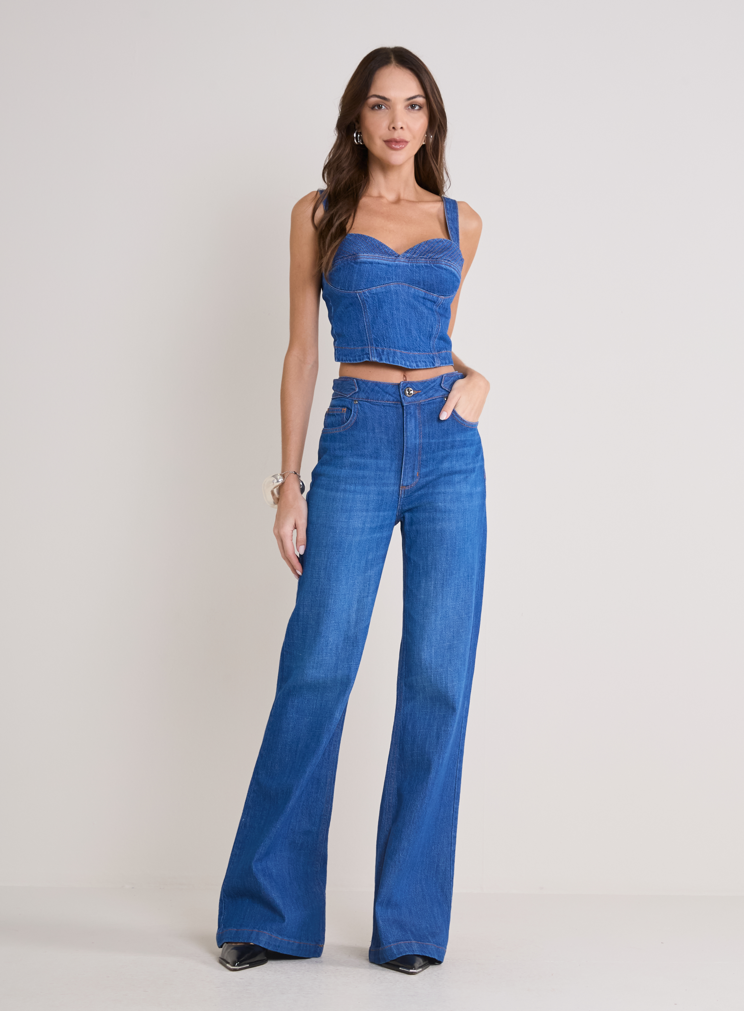 CALÇA JEANS LOUISE 40 INDIGO