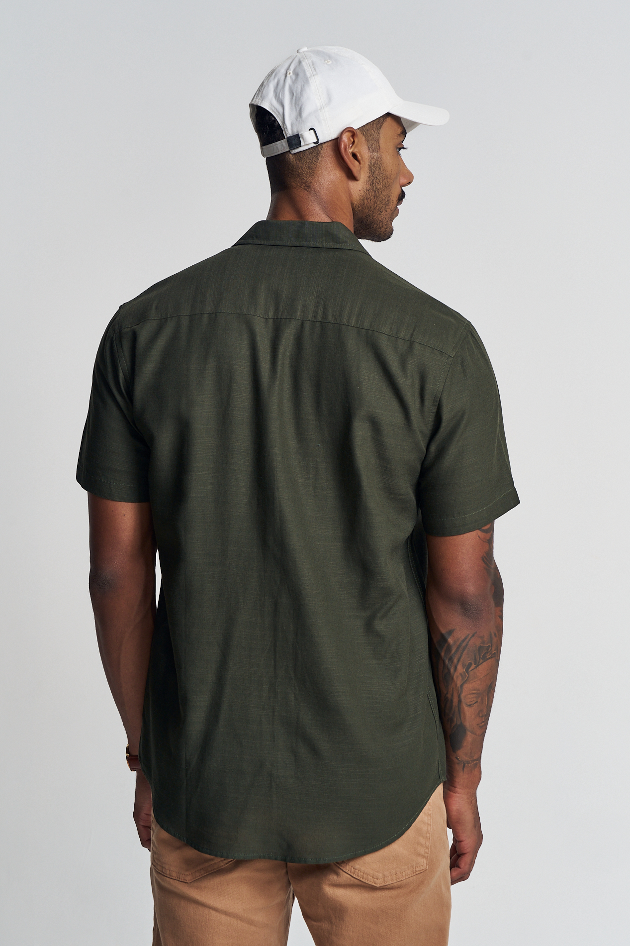 CAMISA LINHO RESORT G BEGE ITALIAN