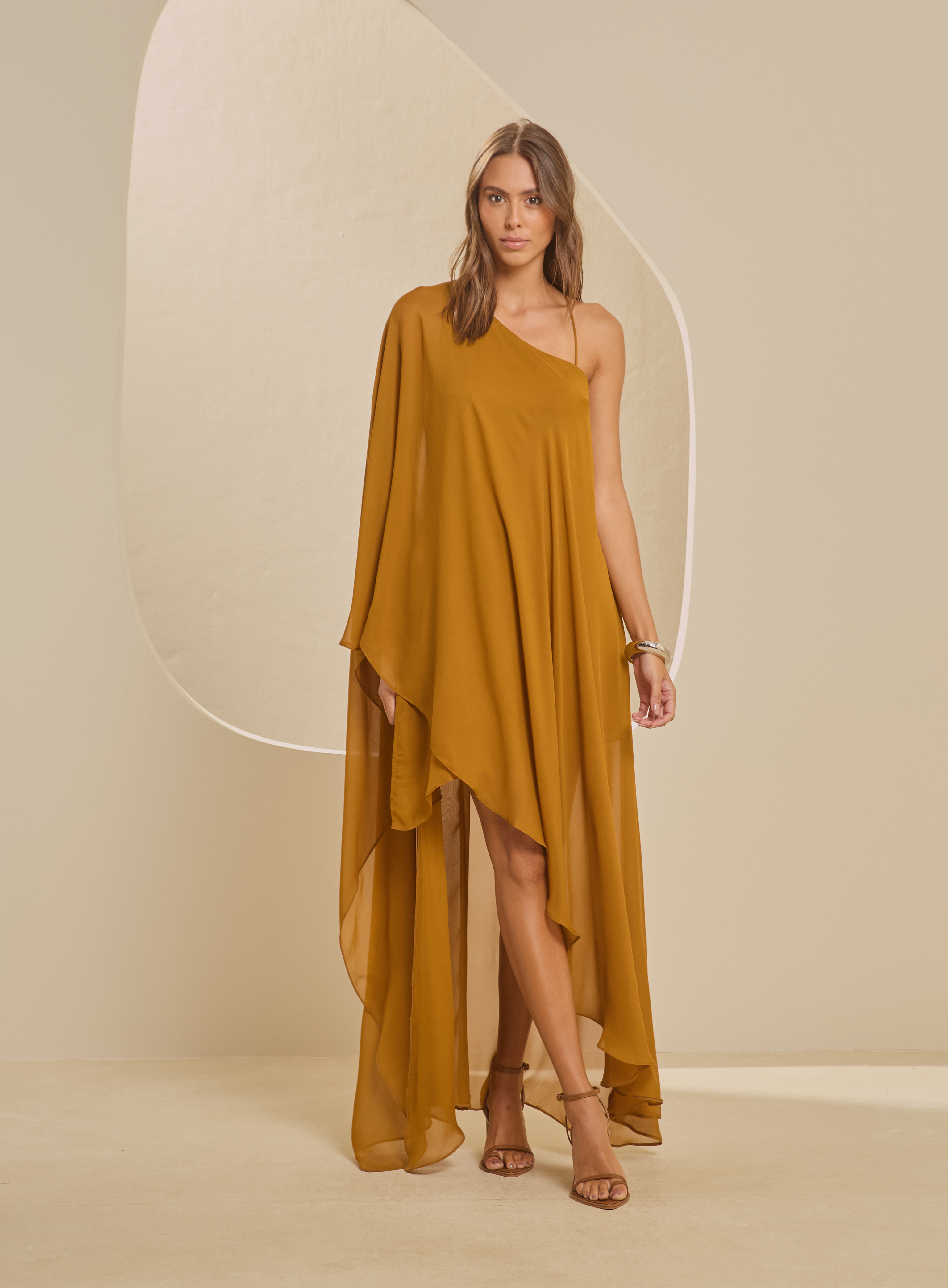 VESTIDO FORUM P MARROM BURNT SU