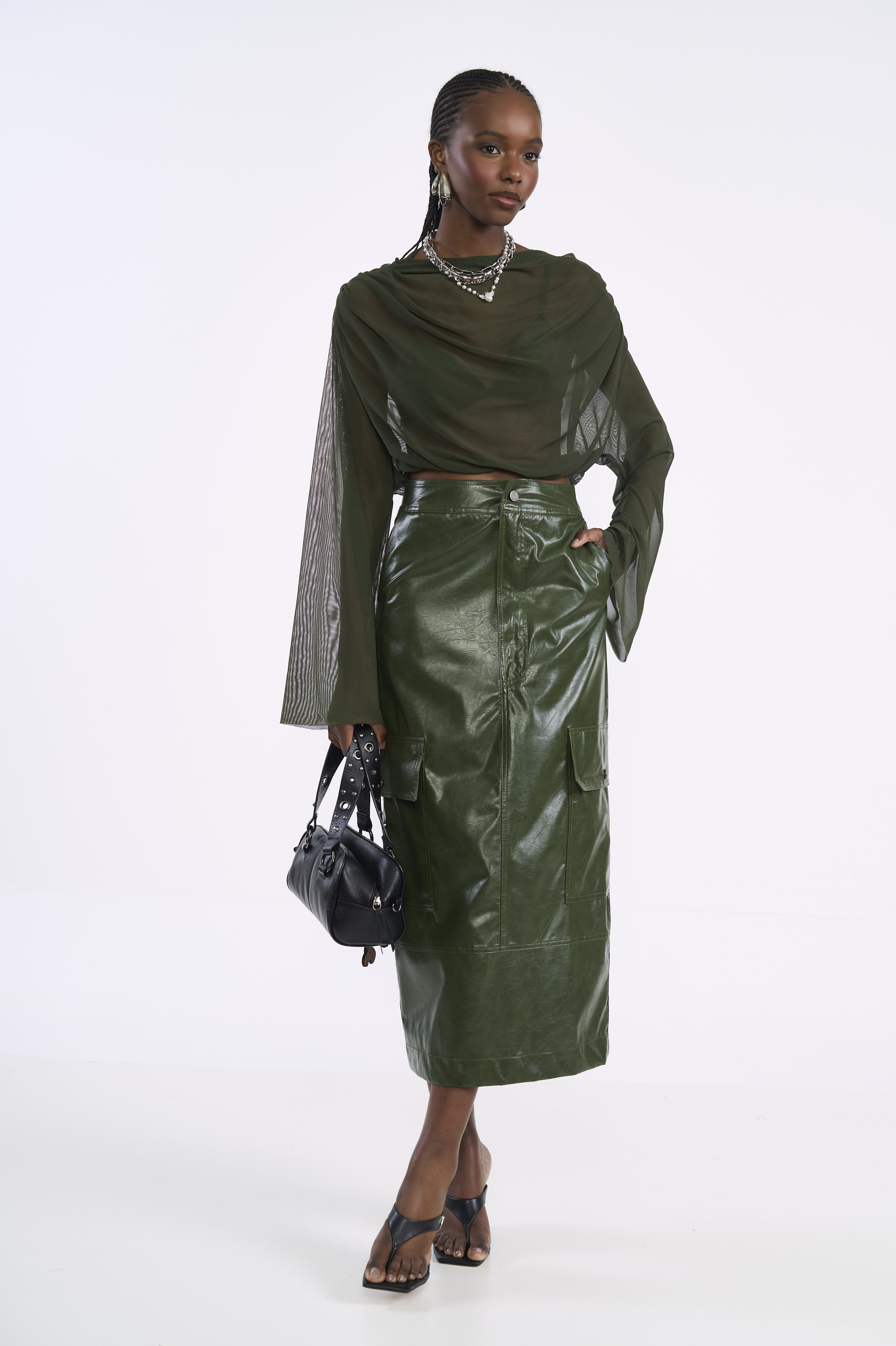BLUSA TULE P VERDE ÉDEN