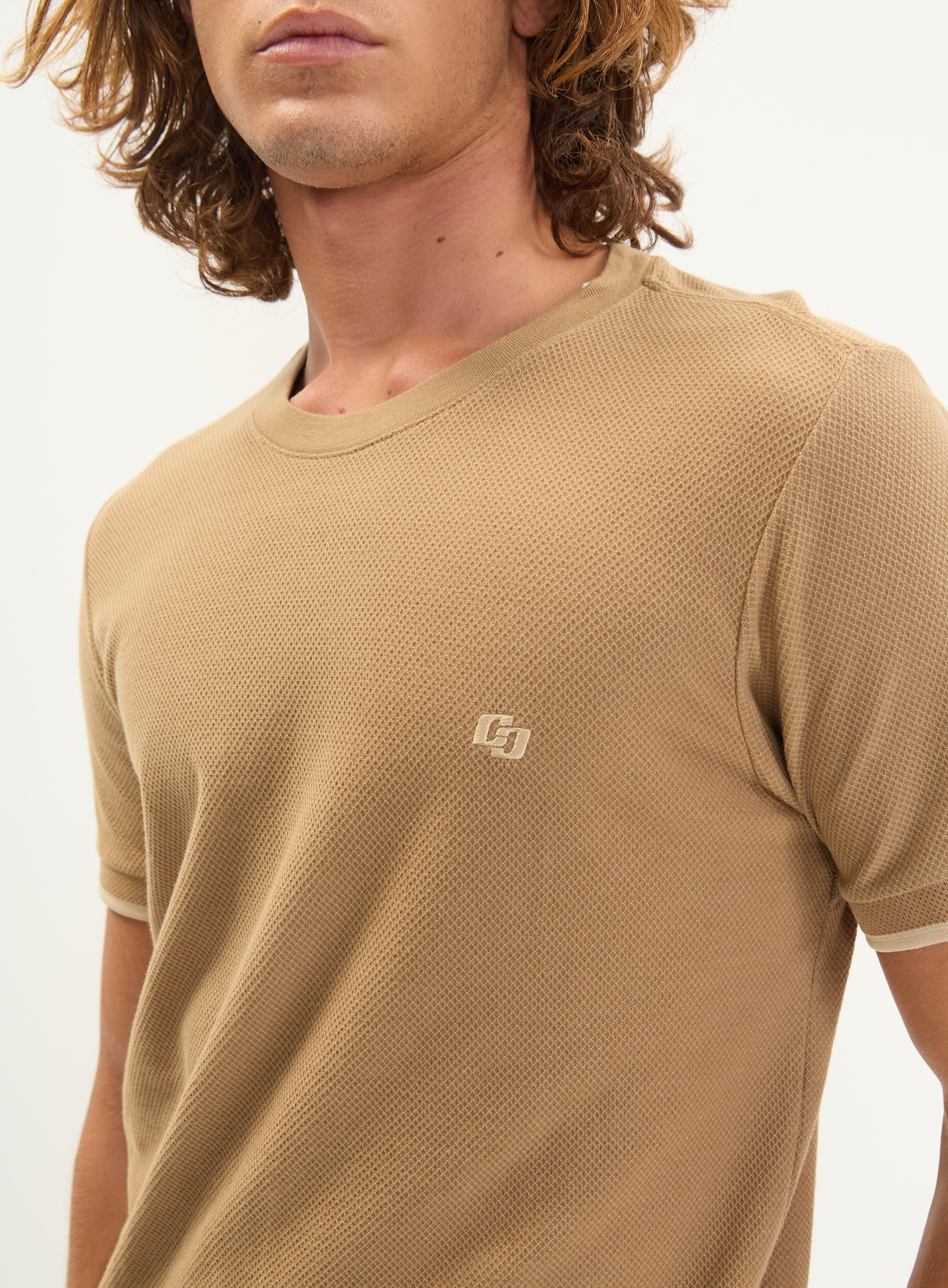 CAMISETA COLCCI G BEGE TAUPE