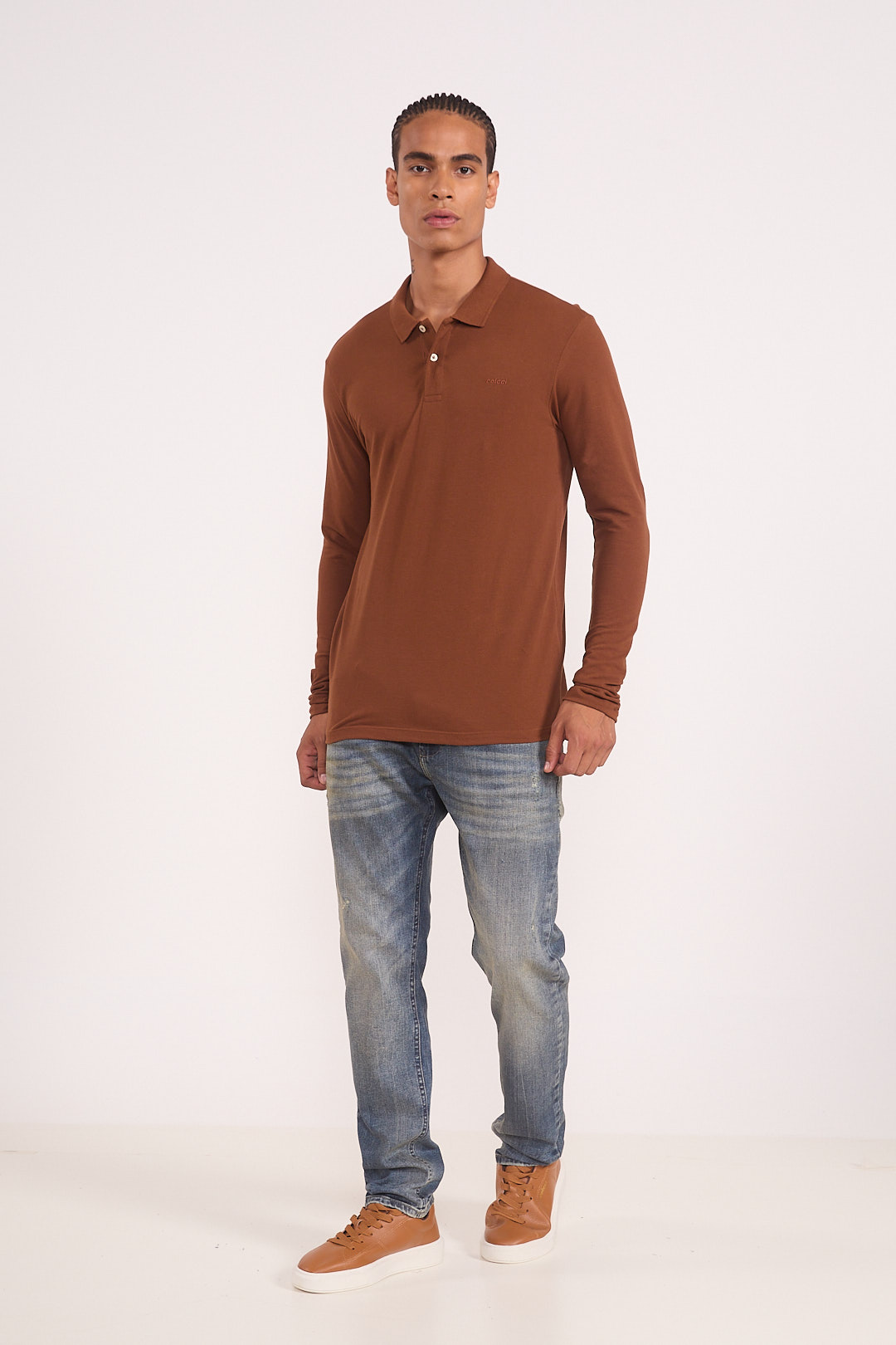 POLO COLCCI GG MARROM TIRAMISU