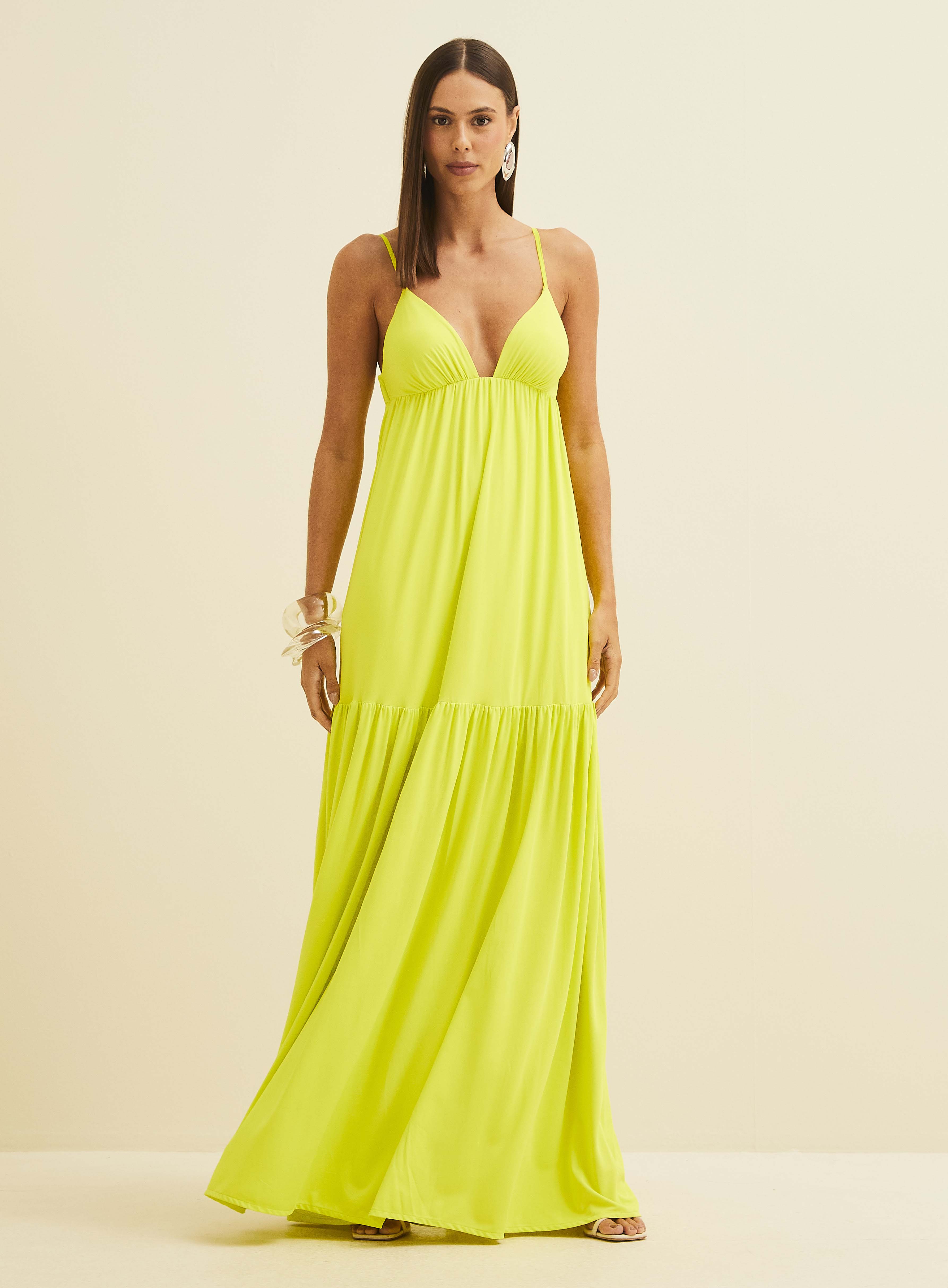 VESTIDO FORUM PP AMARELO ILHA