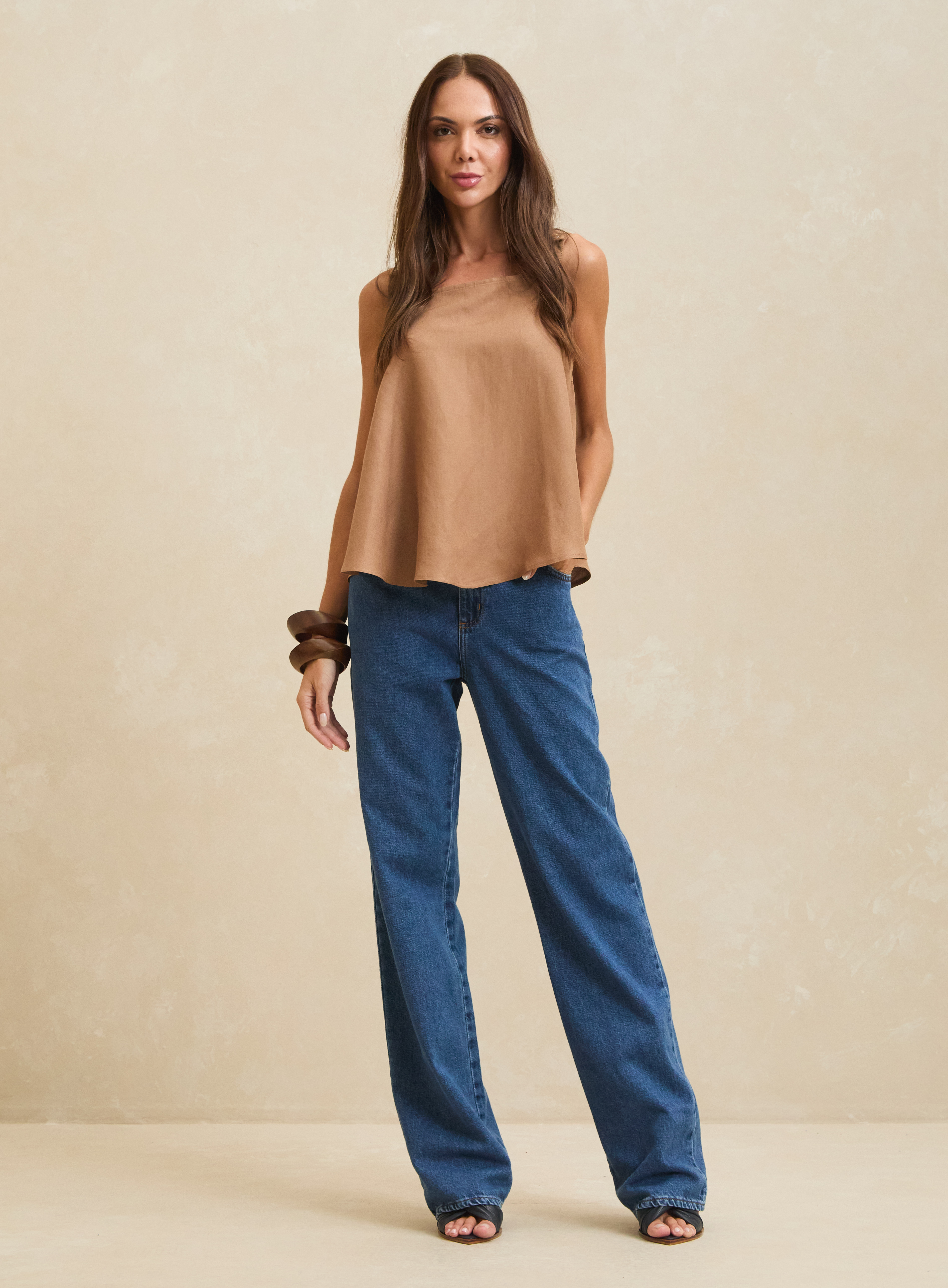 CALÇA JEANS RAQUEL WIDE LEG 36 INDIGO