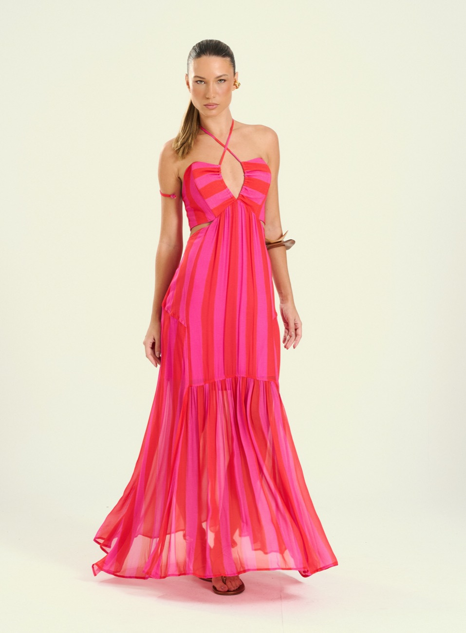 VESTIDO ESTAMPADO GG URBAN RED