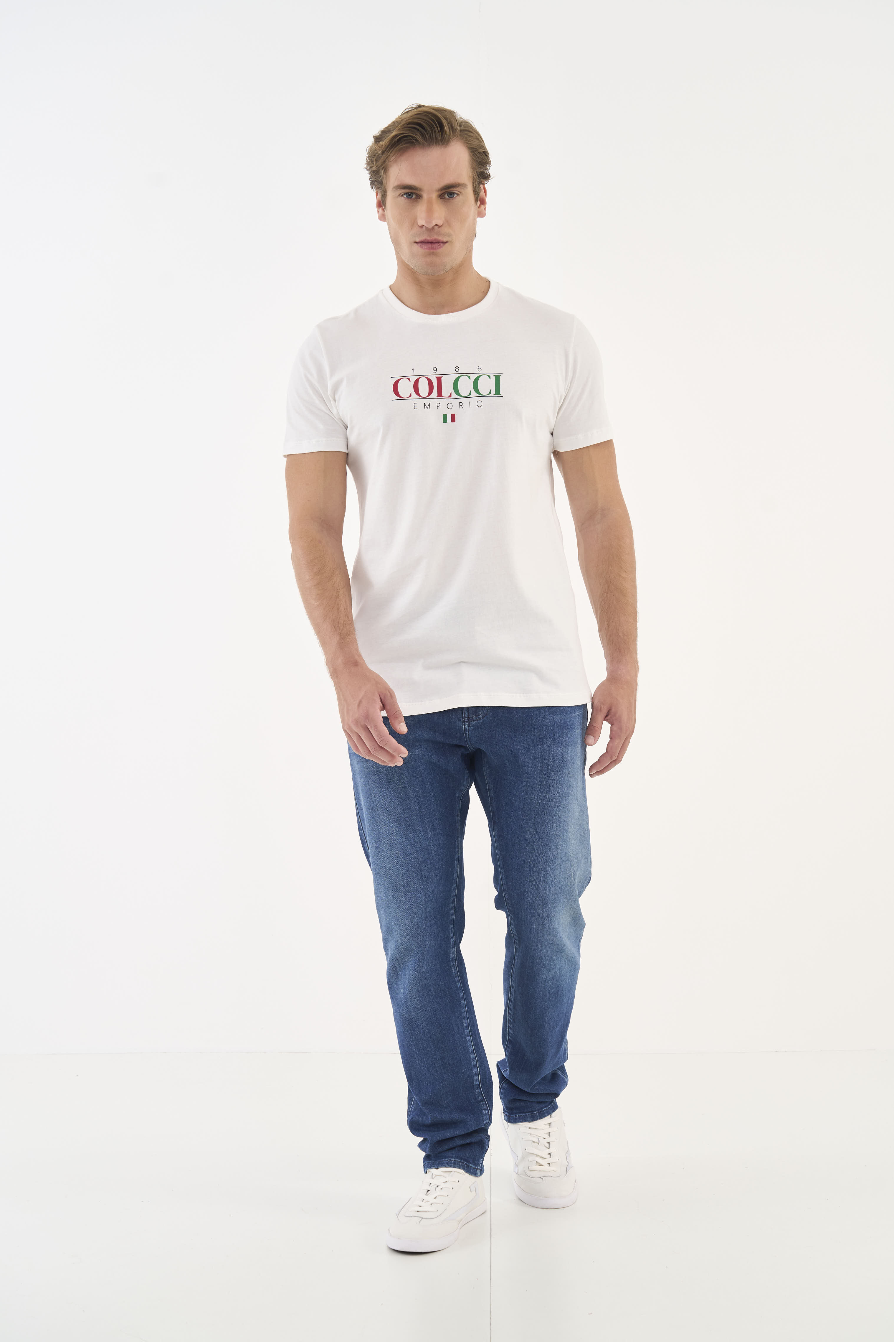 CALÇA JEANS ITALO SLIM 44 INDIGO