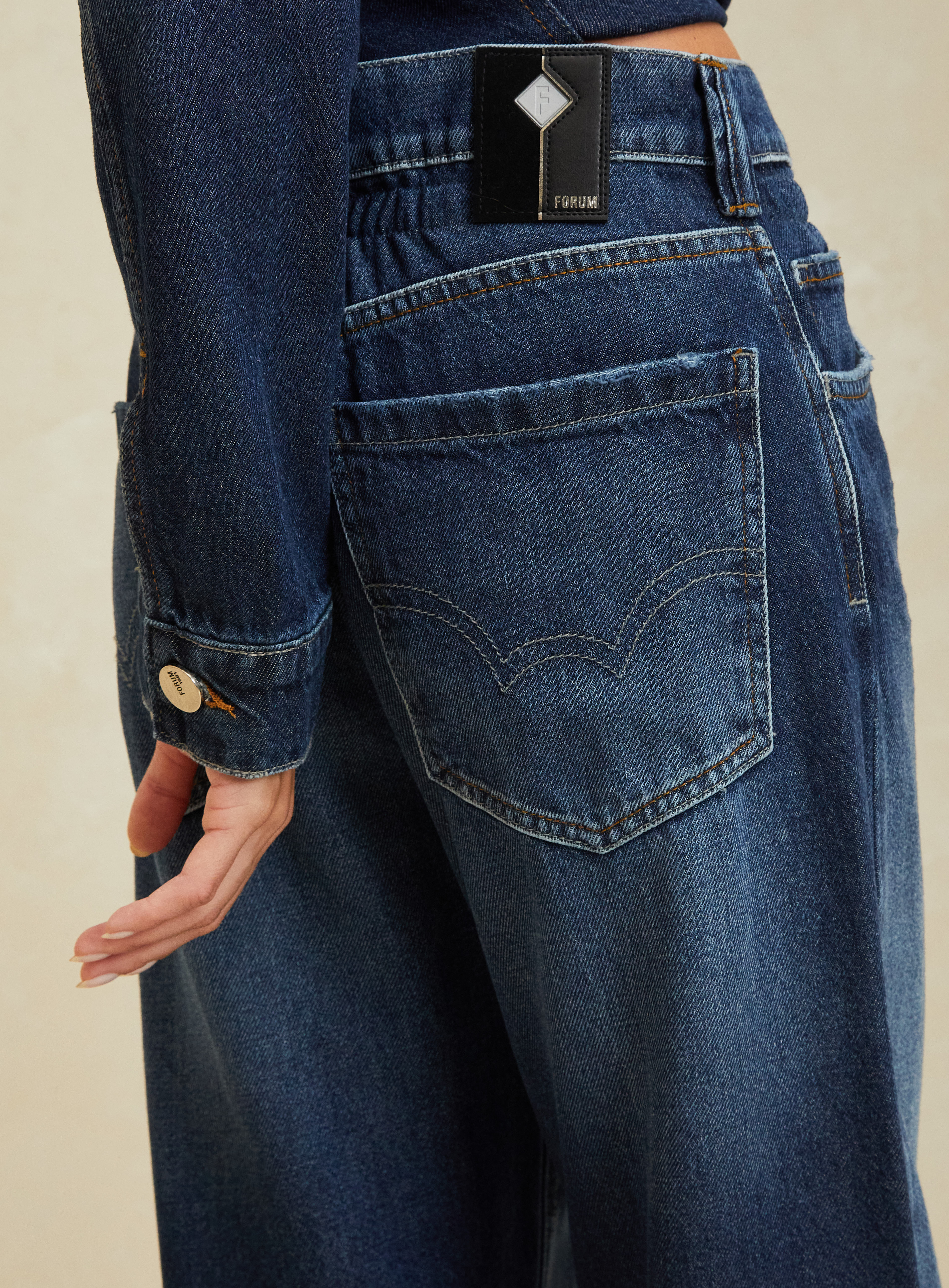 CALÇA JEANS LOW CURVE 36 INDIGO