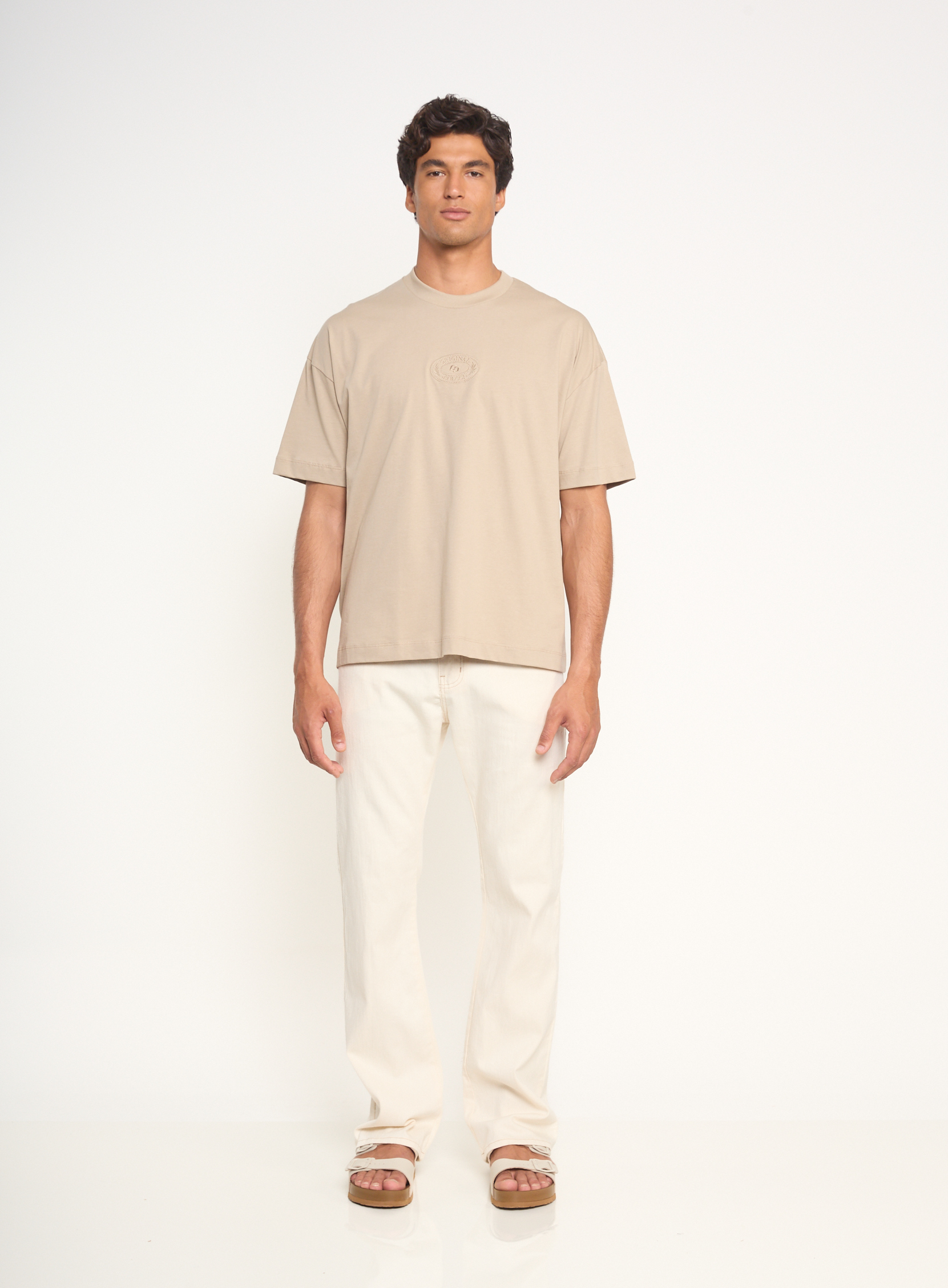 CAMISETA COLCCI M BEGE BISQUET