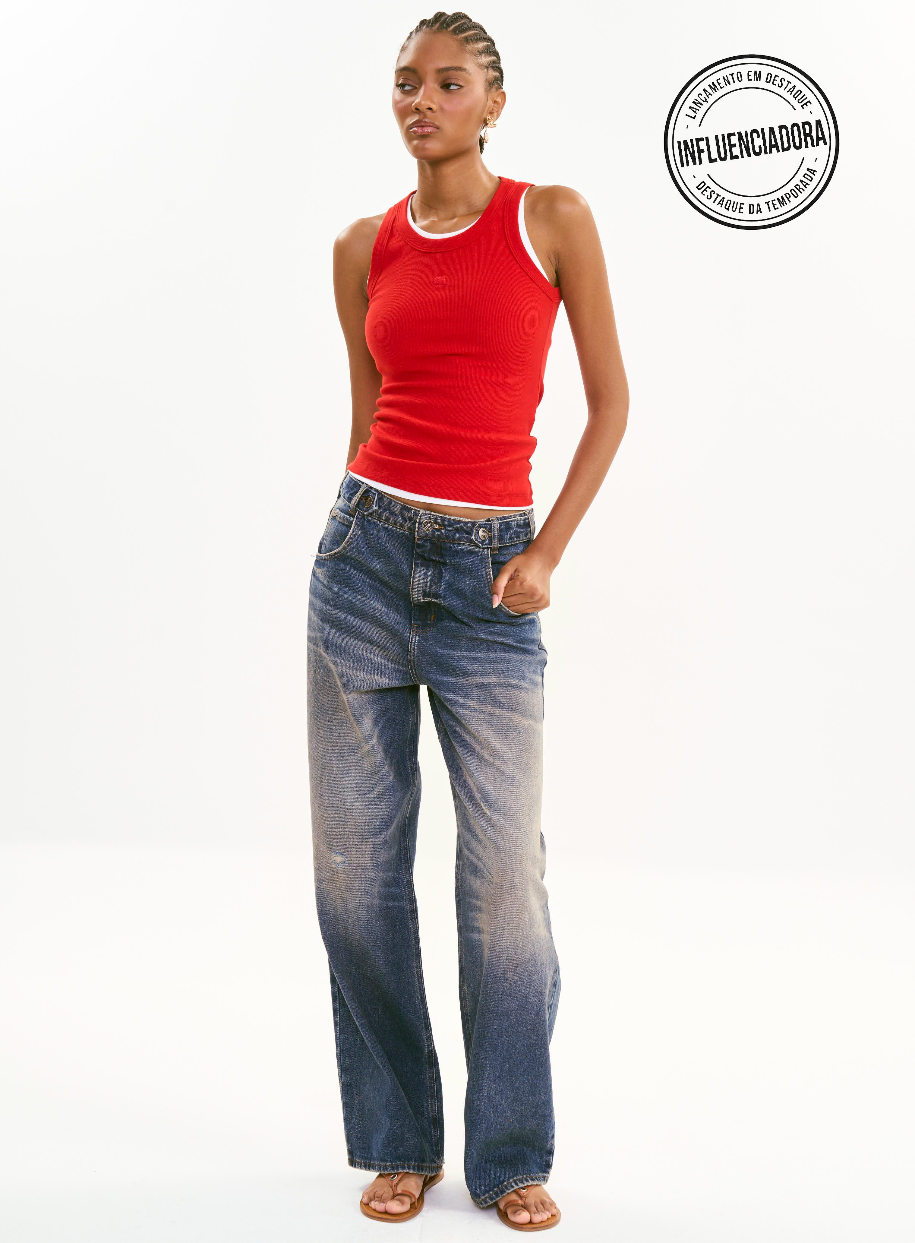 CALÇA JEANS BRUNA LOW 36 INDIGO