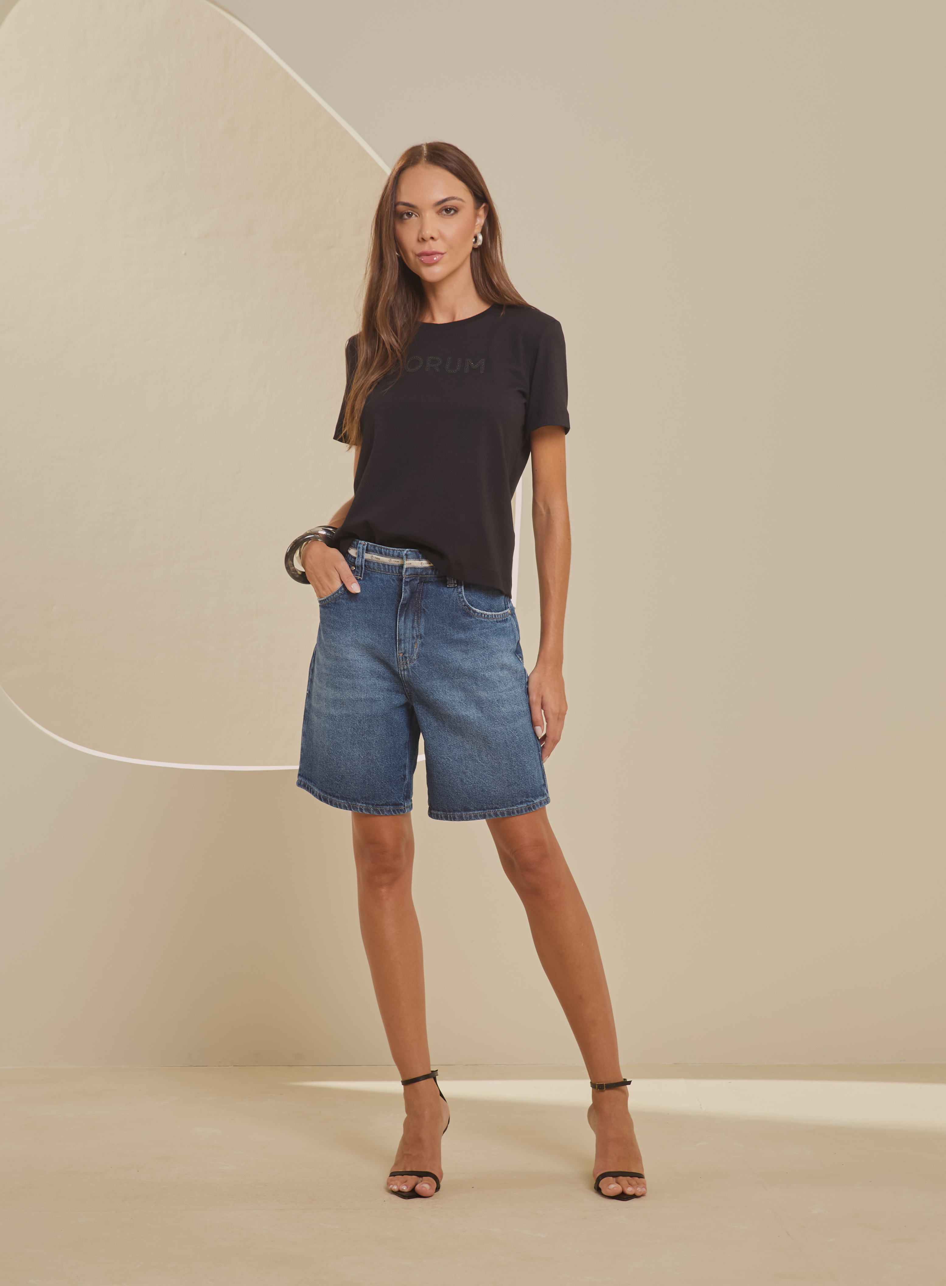 BERMUDA JEANS RAQUEL 38 INDIGO