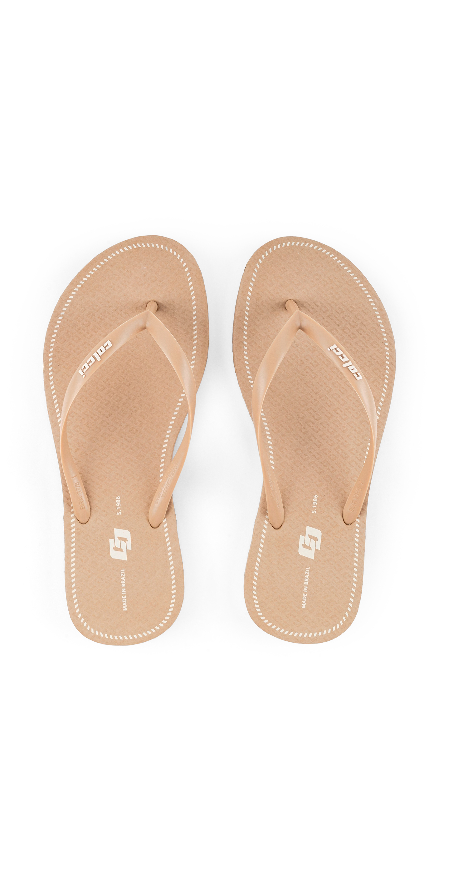 CHINELO FEMININO NATURAL COLCCI 35-36 AZUL OLYMPIC