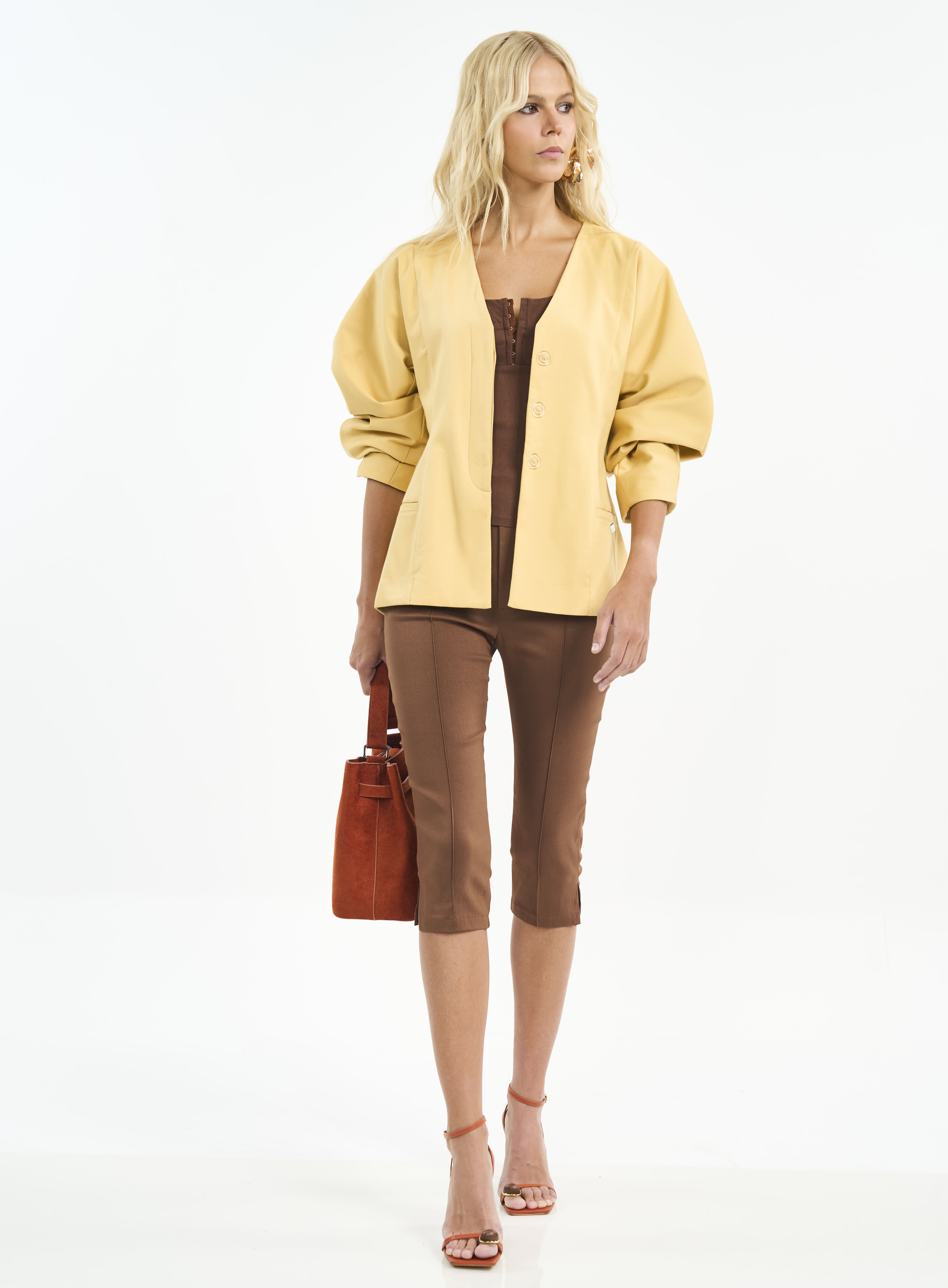 BLUSA COLCCI P MARROM TIRAMISU