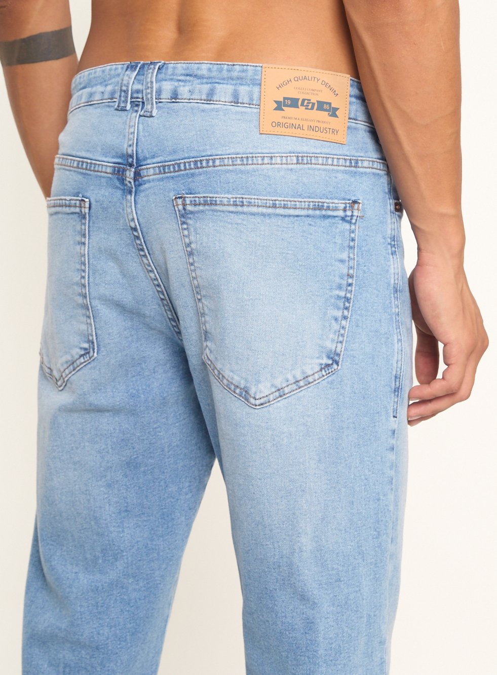 CALÇA JEANS RETA 40 INDIGO