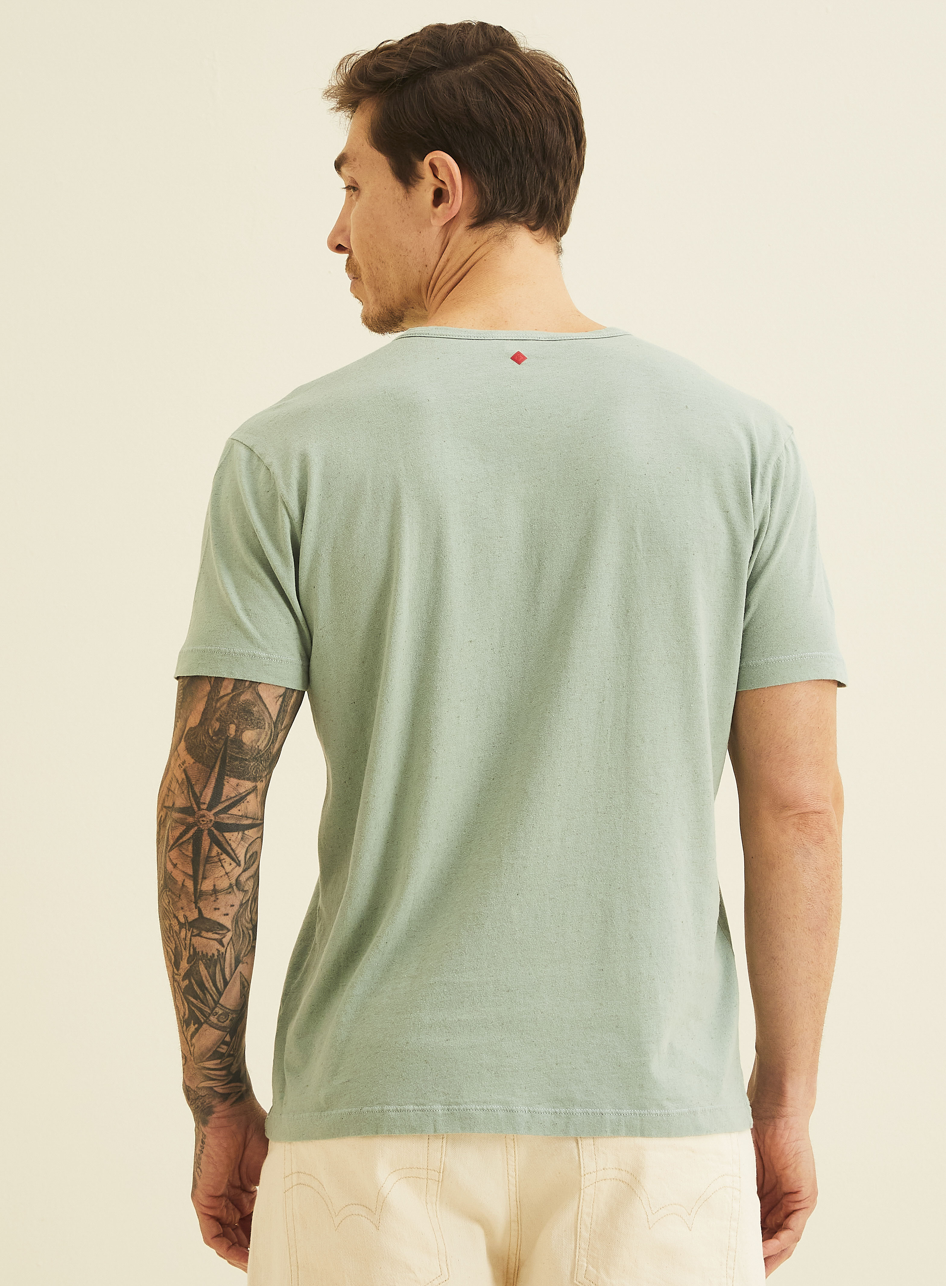 CAMISETA LINHO G VERDE