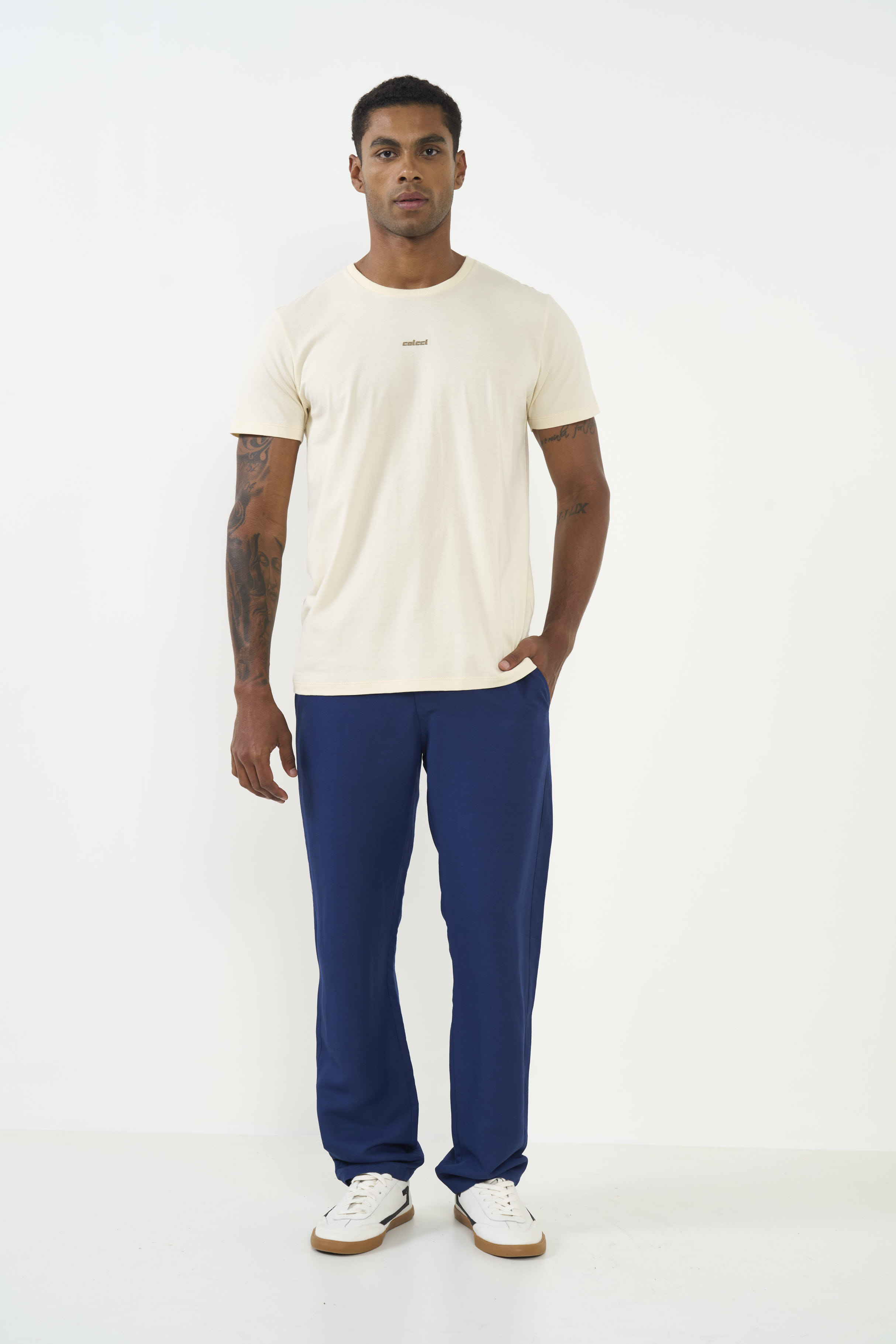 CALÇA LINHO G AZUL DARKNESS