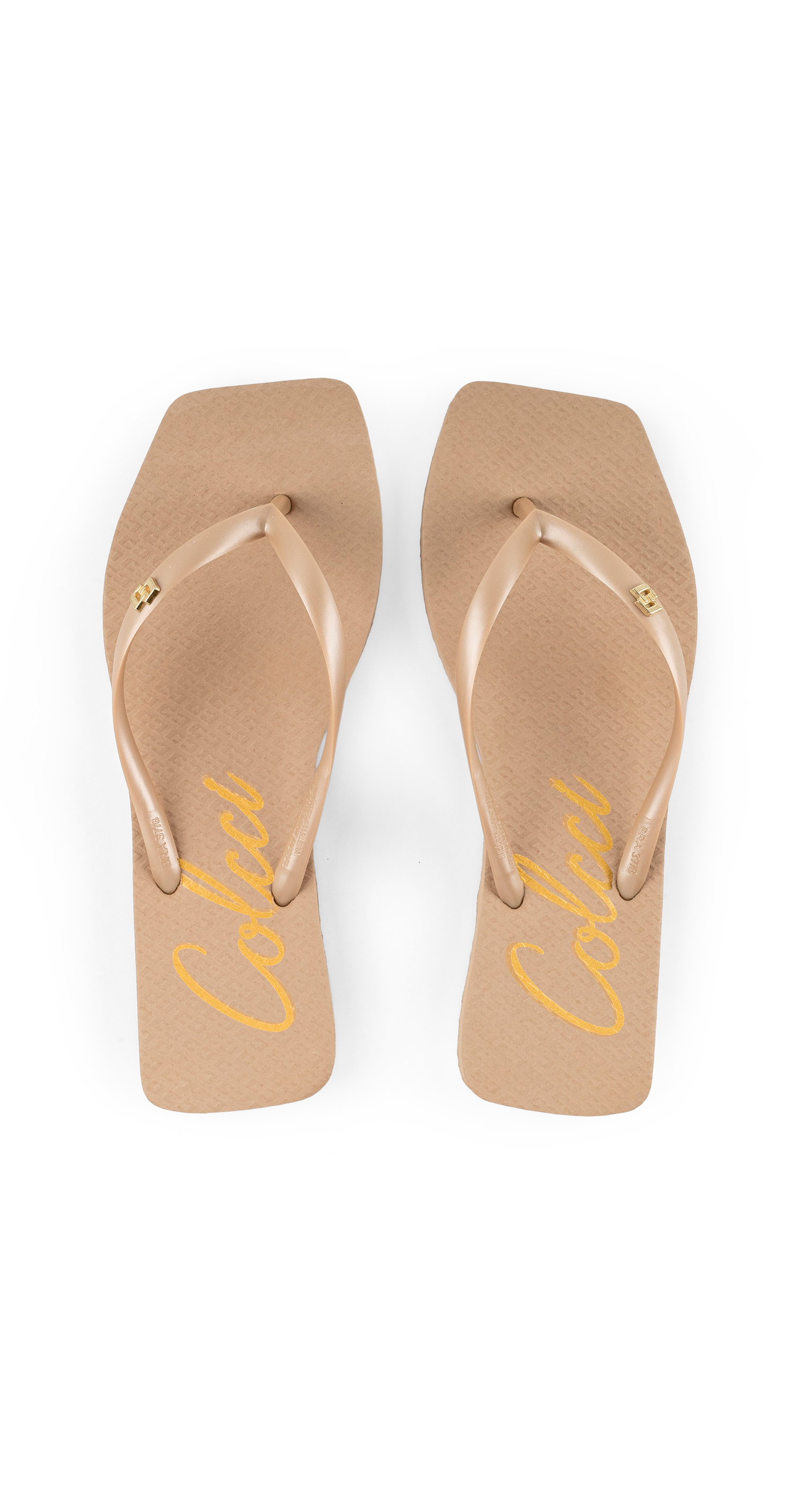 CHINELO FEMININO LETTERING METAL 33-34 GRAFITE