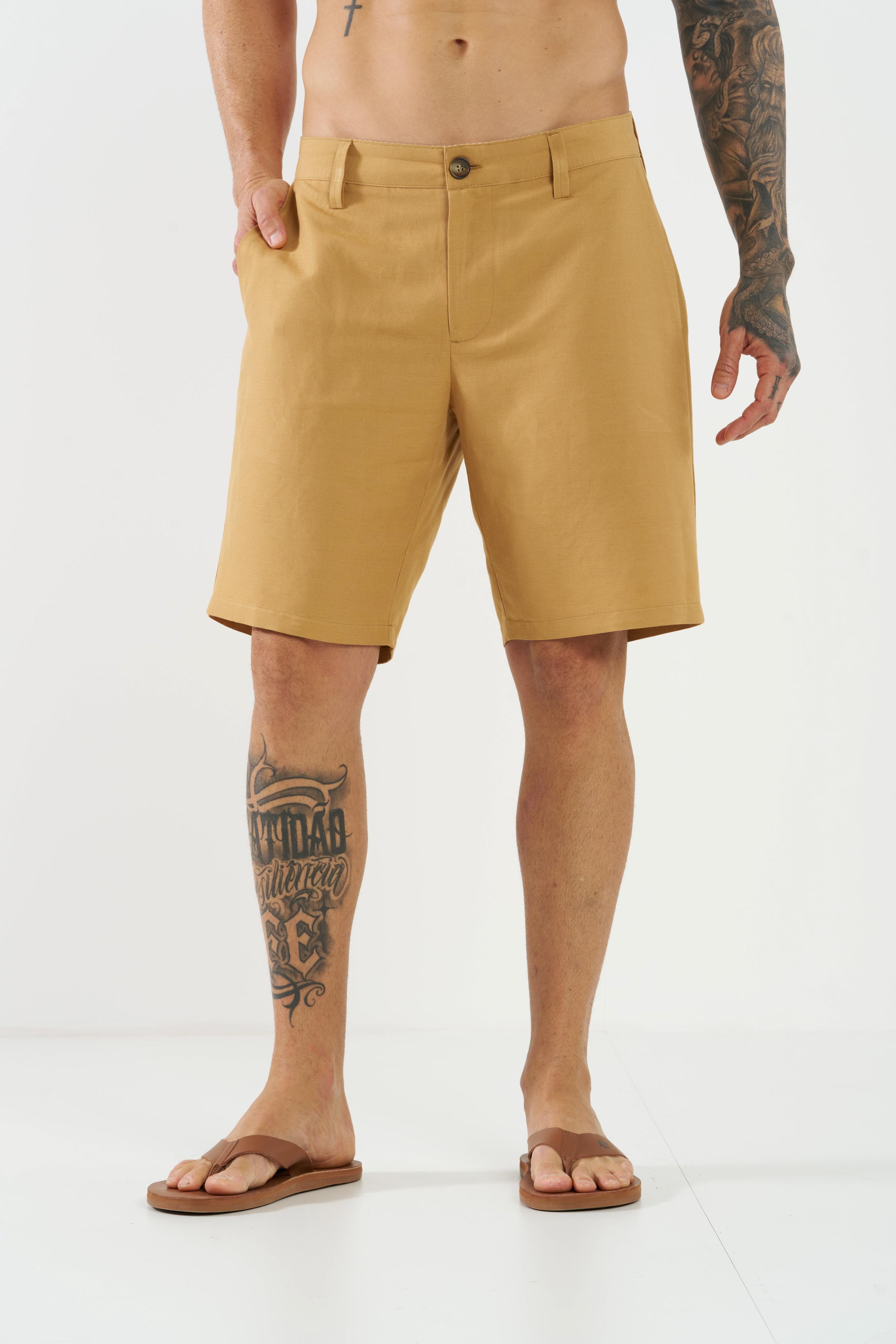 BERMUDA LINHO G MARROM BAOBA
