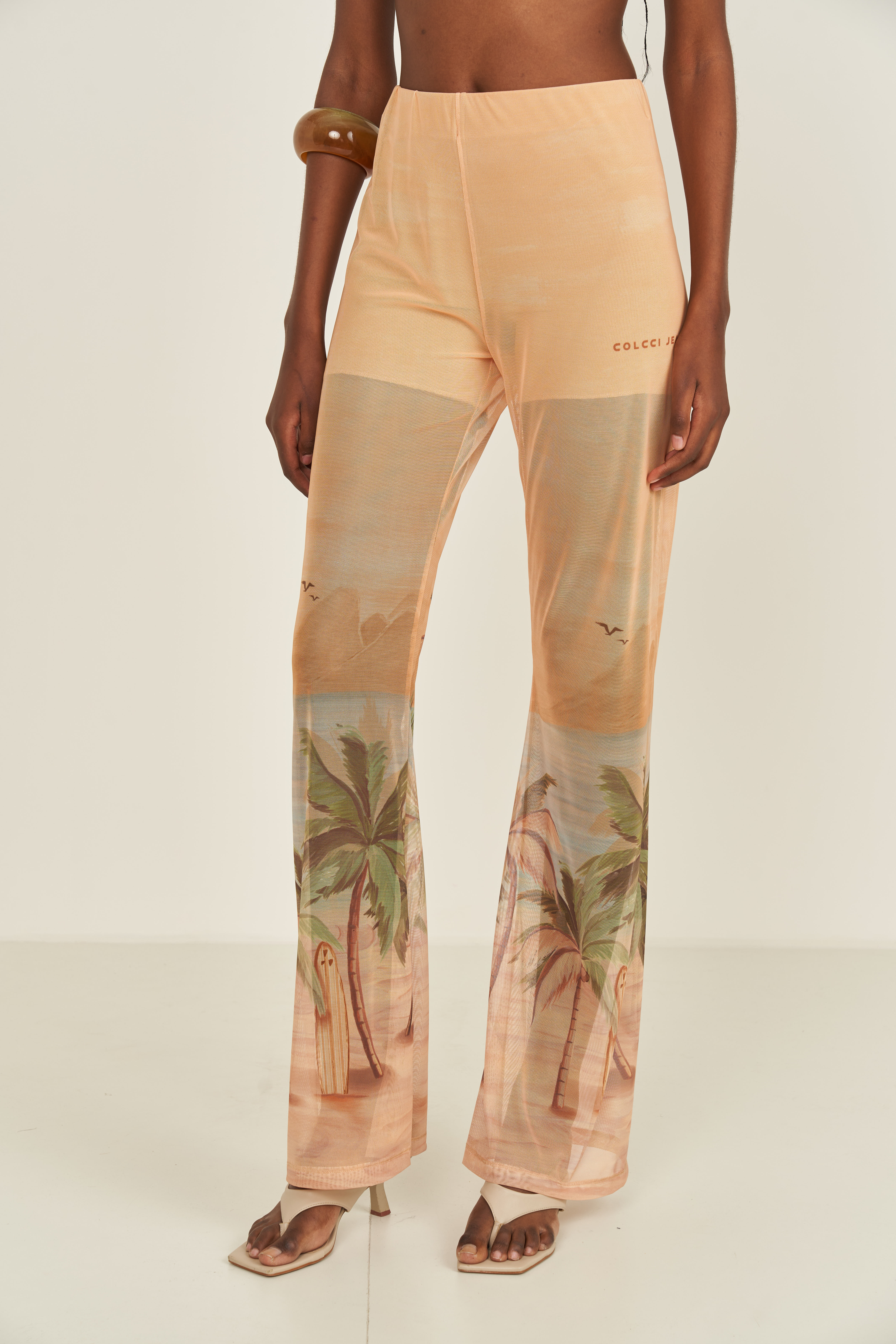 CALÇA TULE ESTAMPADO P PAISAGISMO 2