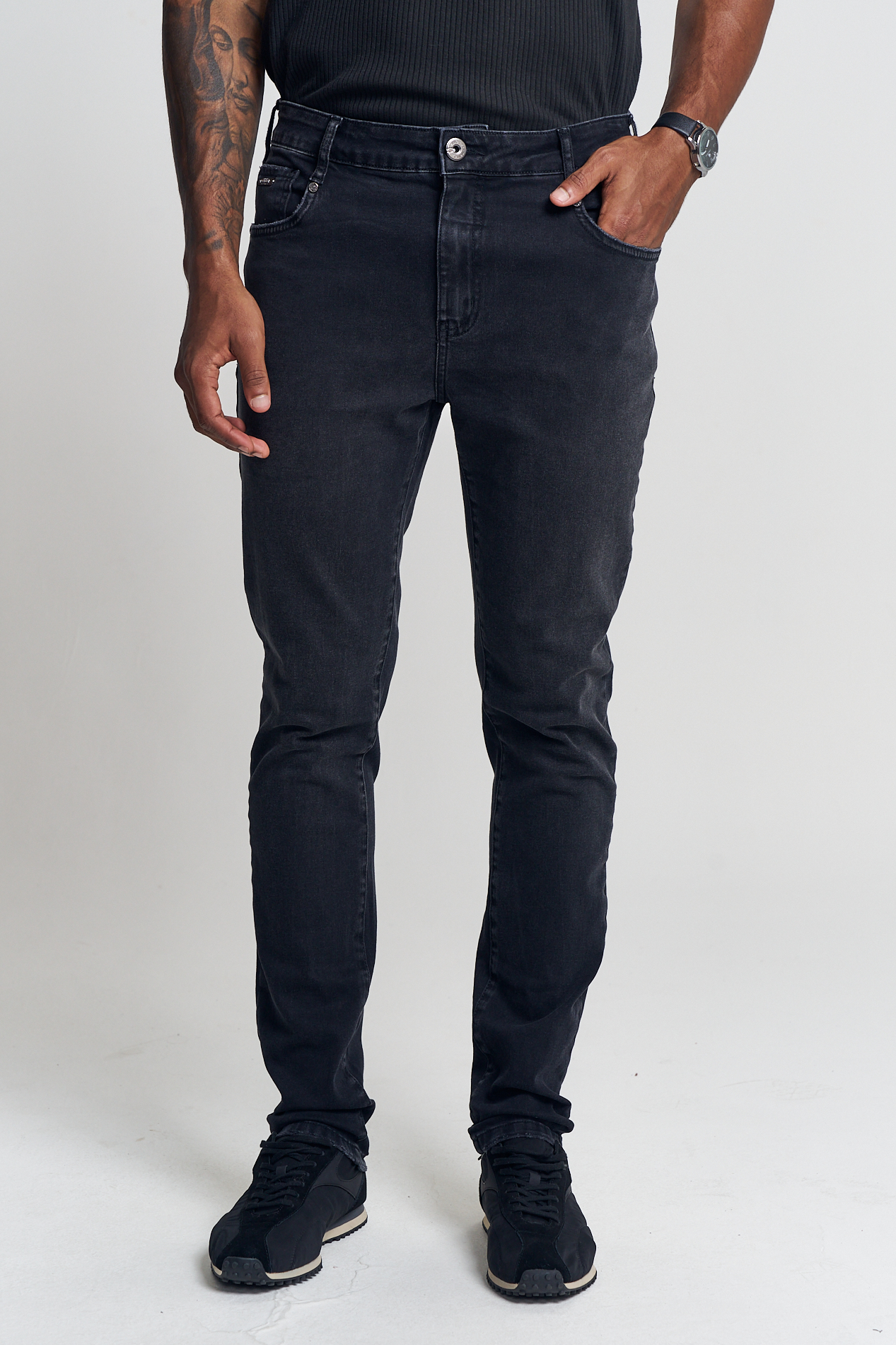 CALÇA JEANS BRUNO ULTRA SKINNY 42 IND.PRETO