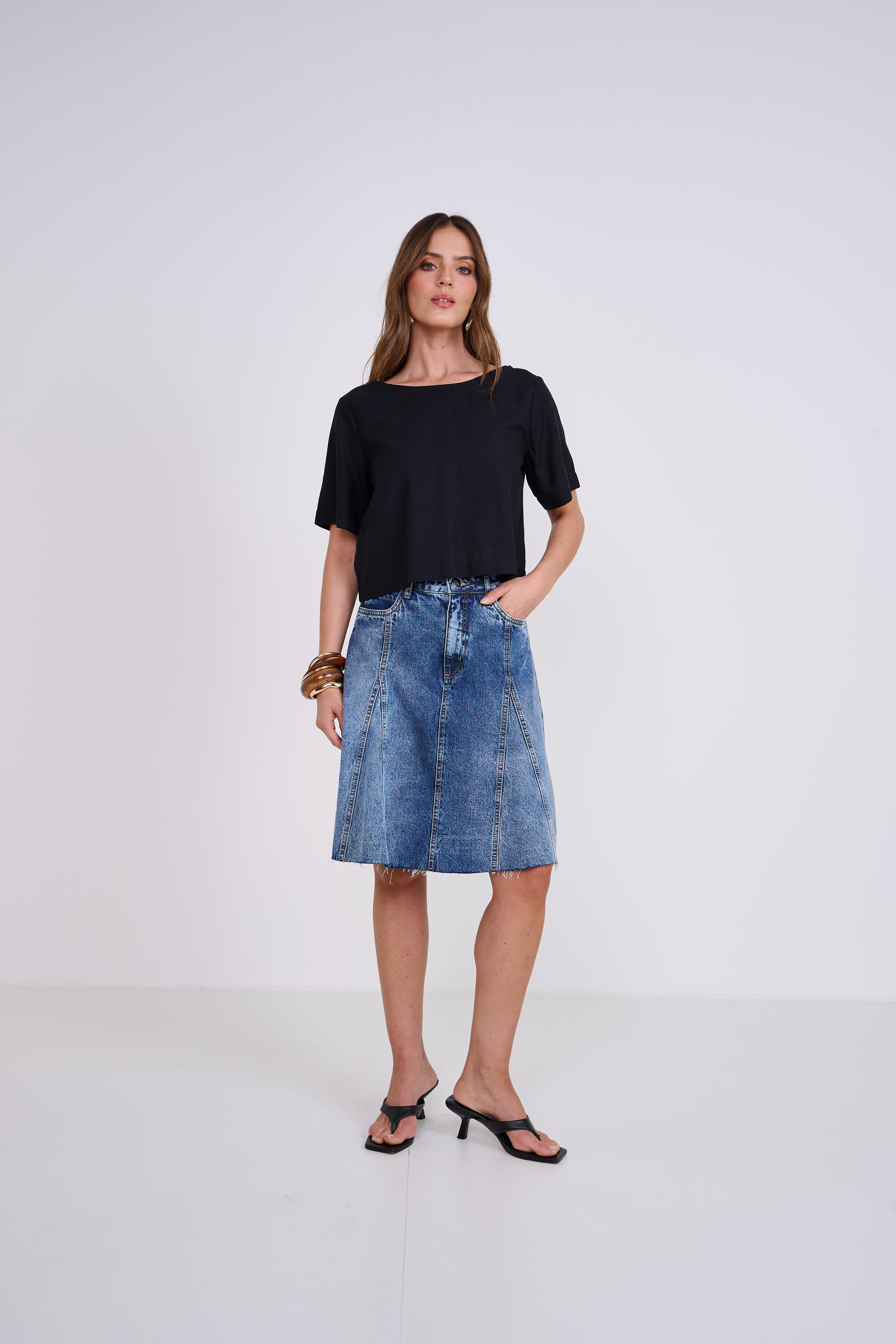 BLUSA COLCCI G PRETO